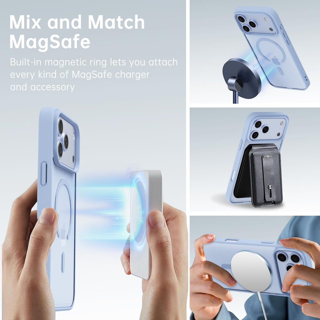 Iphone 17 Pro Case Clear Magnetic Magsafe, Cute Thin Slim Transparent Anti-Yello