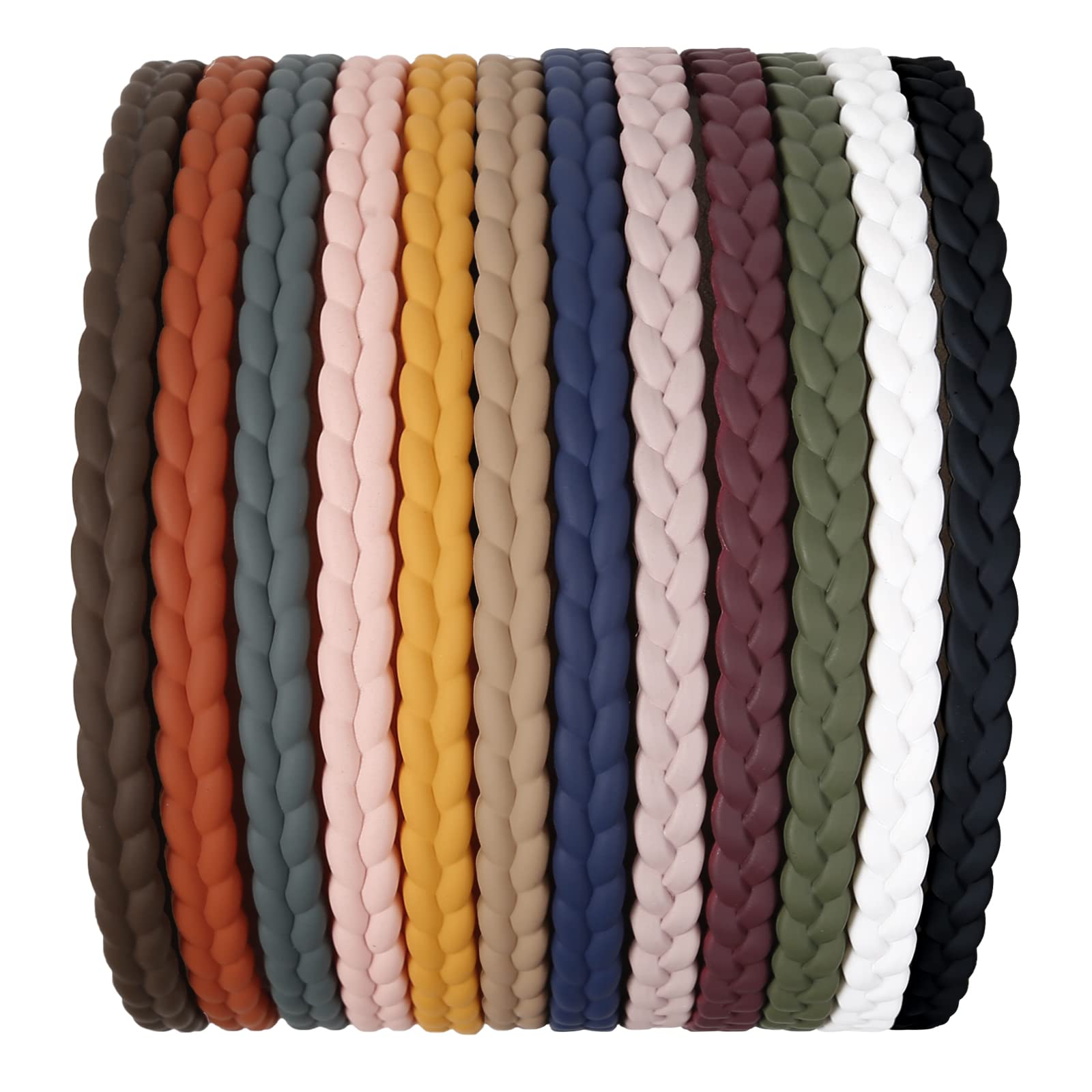 7mm Thin Headbands For Women, 12 Pcs Plastic Headband with Teeth Head Bands Comb