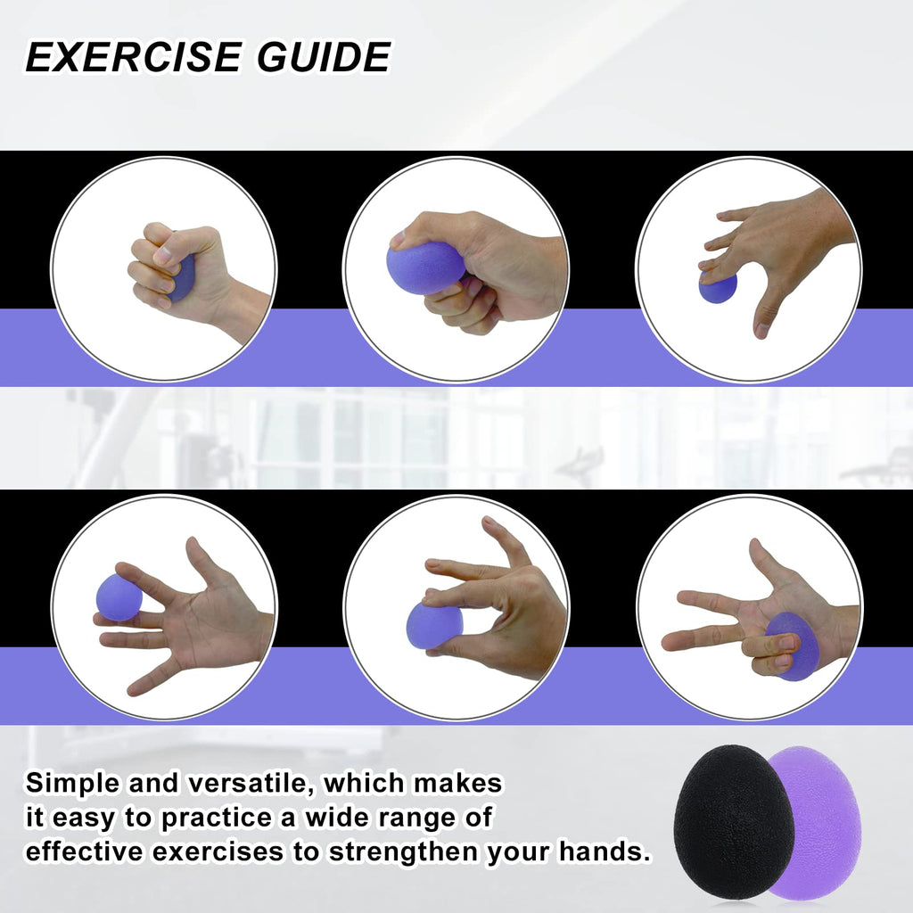 Balls for Adults, Hand Exersicers for Strength, Squeeze Balls for Hand Therapy,