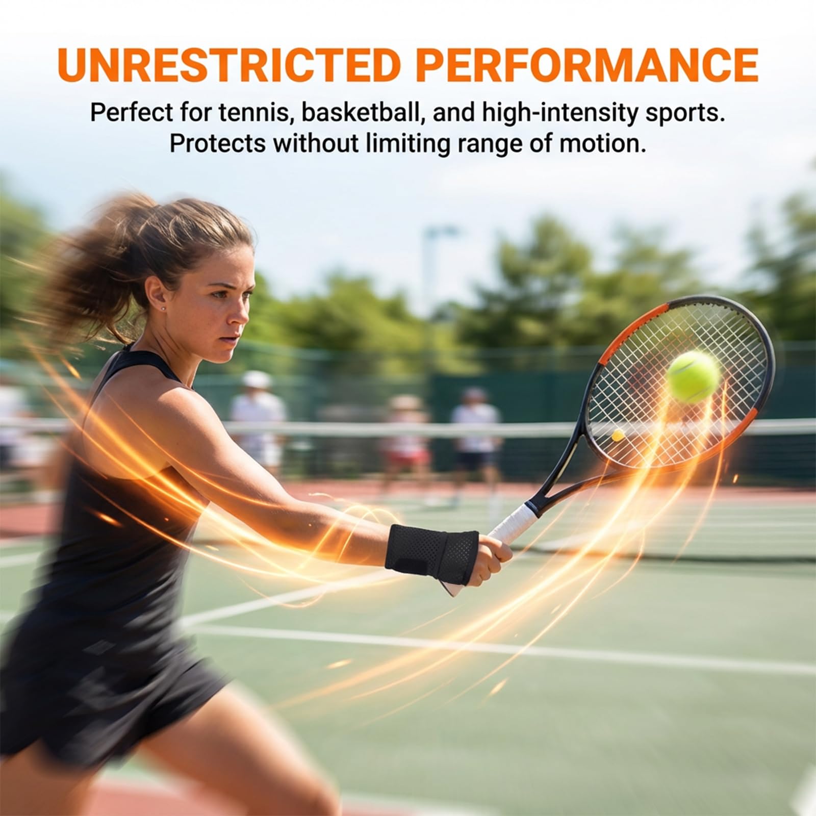 Ultra-Thin Wrist Braces, Breathable Mesh Fabric Support Elastic Wrist Wraps Comf