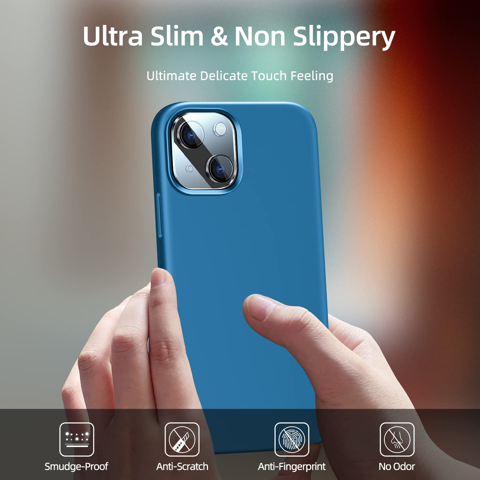 in 1 Designed for iPhone 13 Case, with 2 Pack Screen Protector,2 Pack Camera L