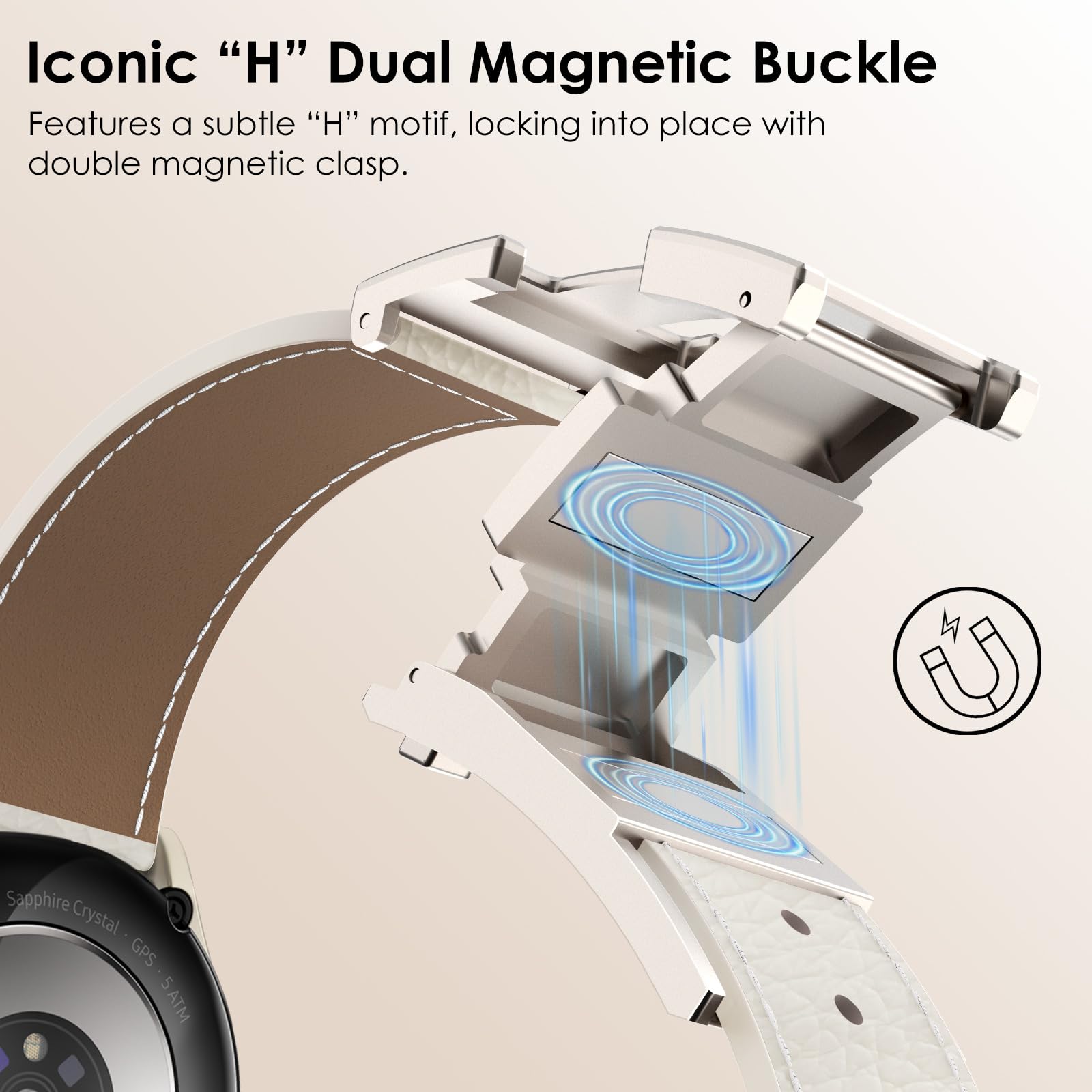 Magnetic Watch Band Compatible for Samsung Galaxy Watch 7 Band 40mm 44mm 42mm 46