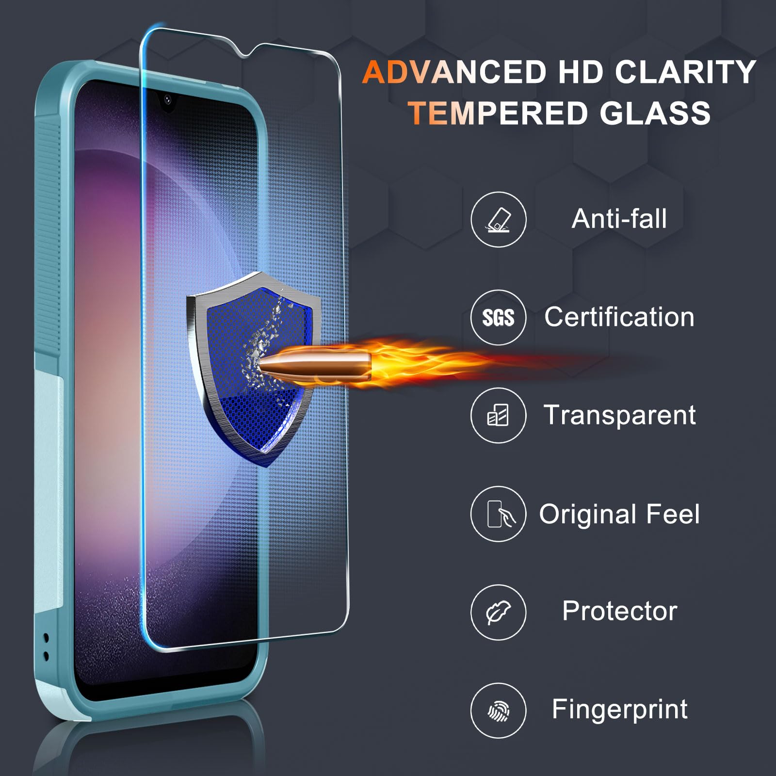 For Samsung Galaxy A15 5G, Full Body Heavy Duty Rugged Shockproof Protective Pho