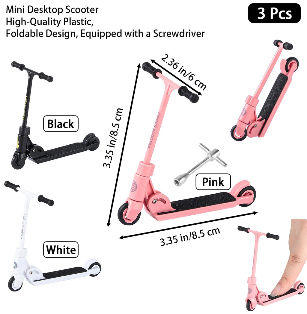 Mini Finger Scooter,Foldable Mini Scooters Finger Board Accessories,Tiny Trick S