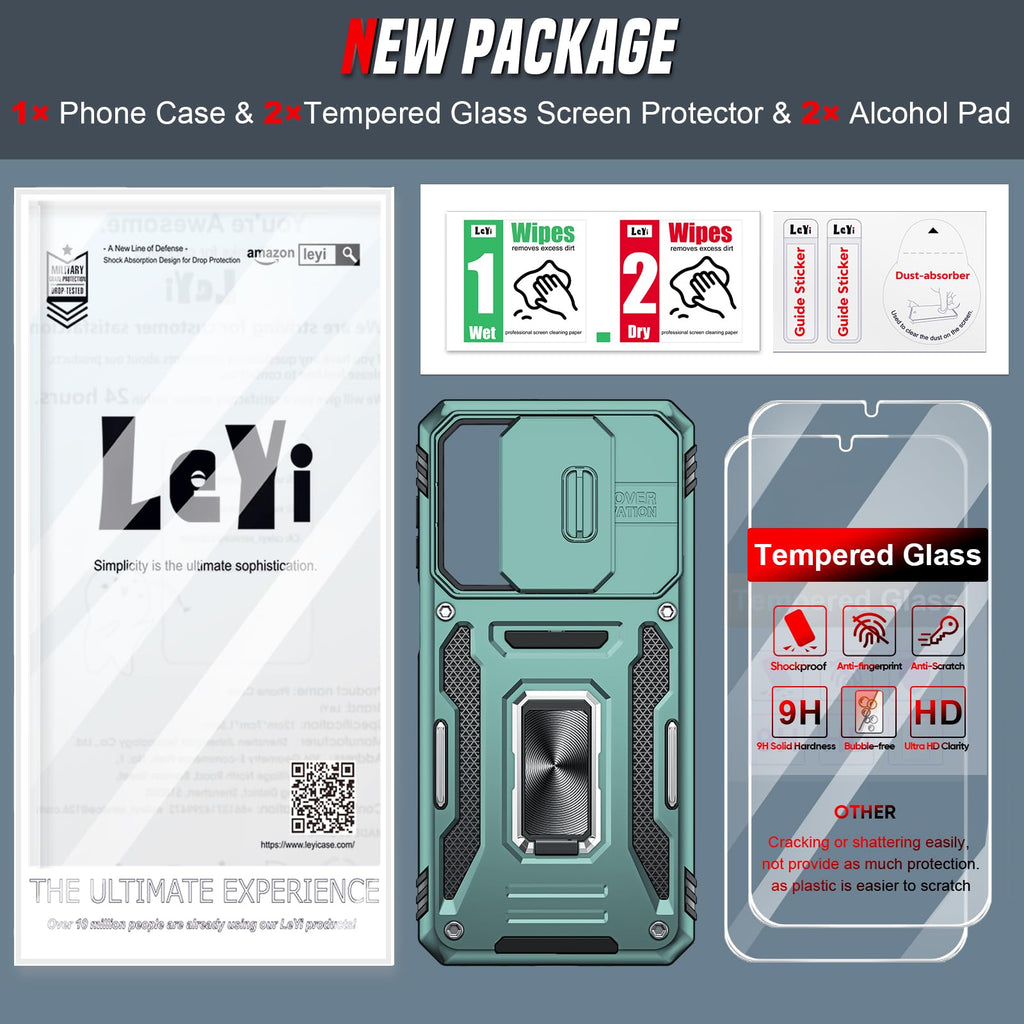 Samsung A17/16-5G Phone Case: A17 5G Screen Protector [2 Packs] With Galaxy A16