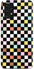 for Galaxy A32 5G Case(Not fit A32 4G), Vintage Checkerboard Design for Women Me