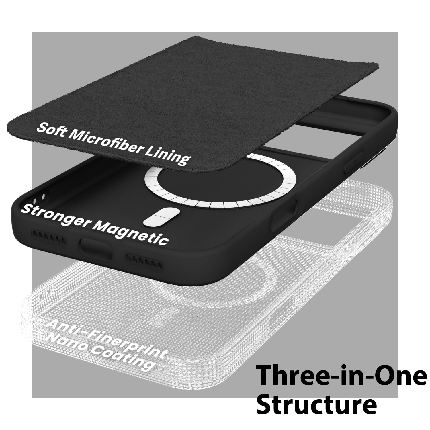 Iphone 17 Pro Case Silicone Mag Safe, Magsafe Ultra Slim Thin Magnetic Phone Cas