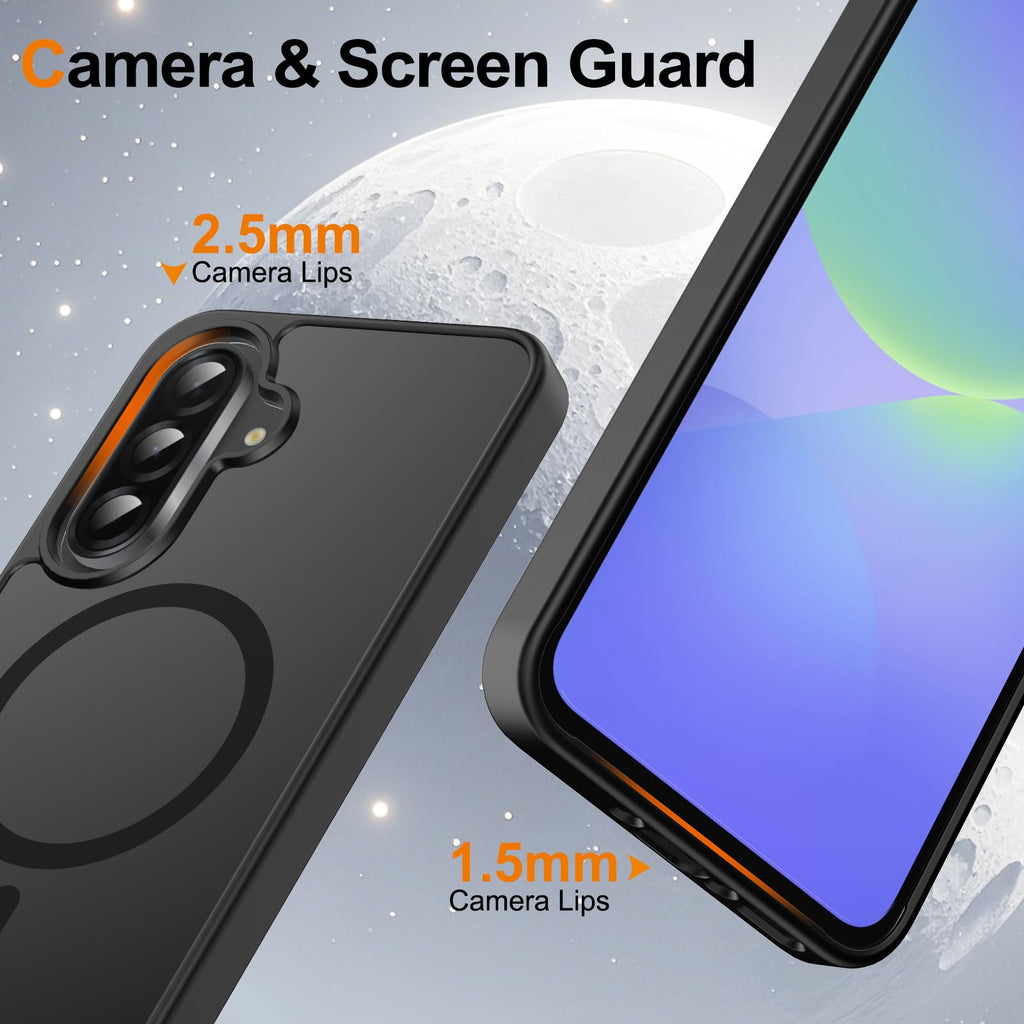 for Samsung Galaxy A36 5G Phone Case Magnetic Shockproof, [Fit for MagSafe] [Gla