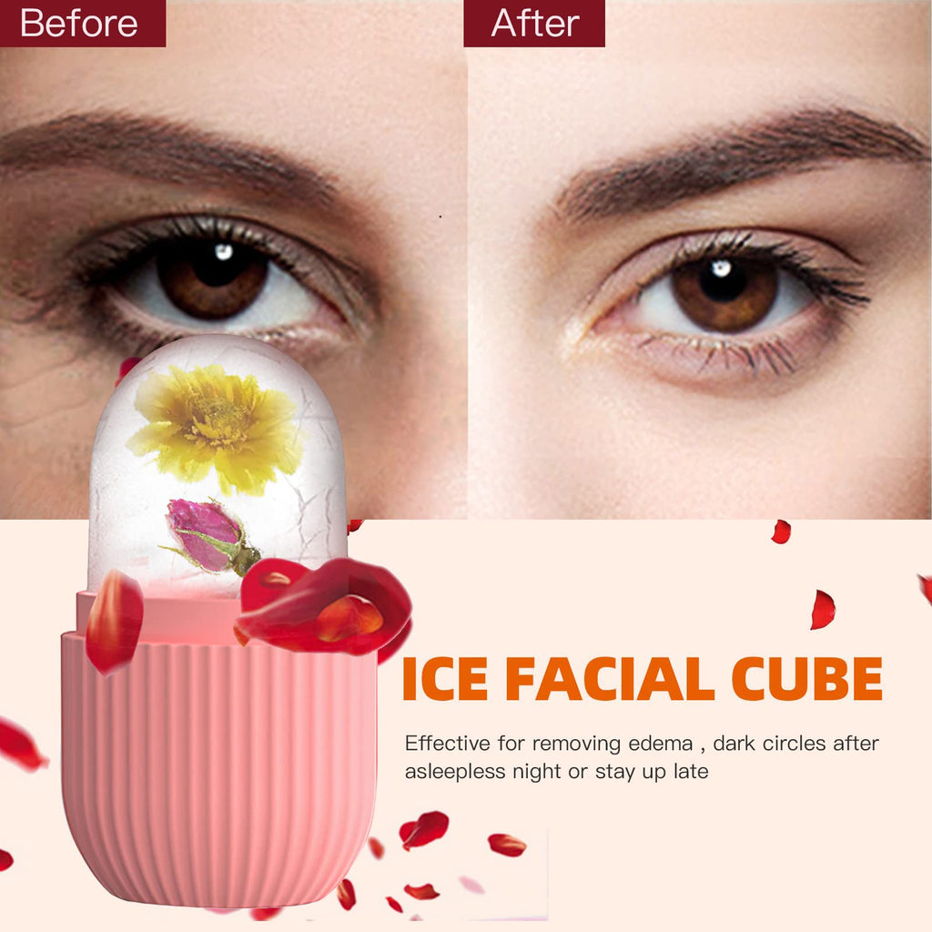 Roller Face Massager — Silicone Ice Mold for De-Puffing Eye Bags, Migraine Relie