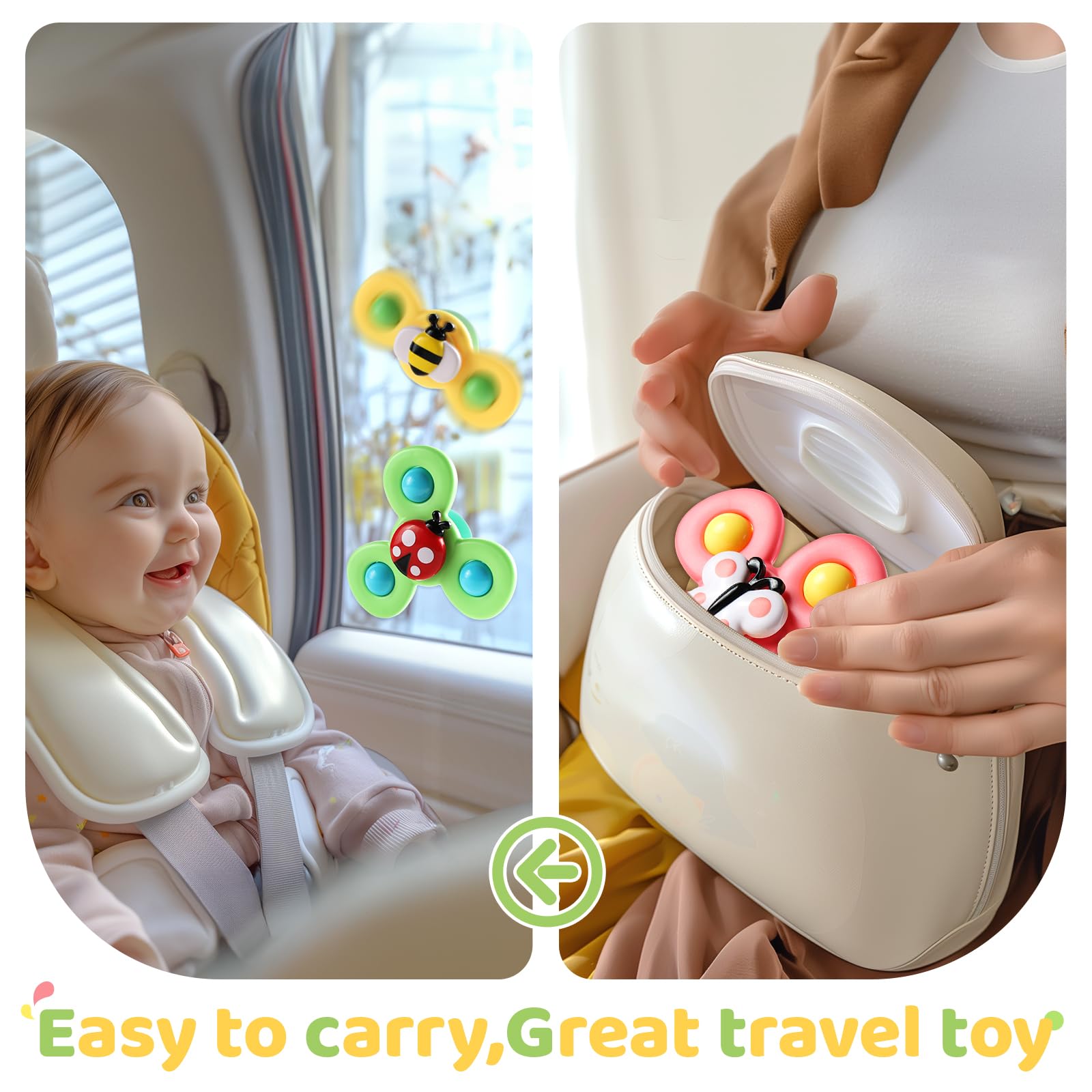 Suction Cup Spinner Toys for 1 2 Year Old Boy Girl Birthday Gift|Spinning T