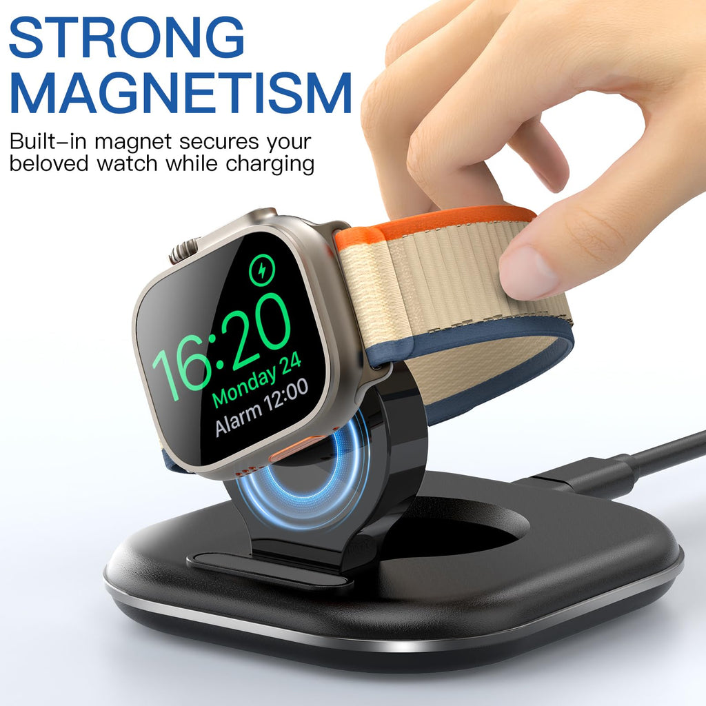 Watch Magnetic Charging Dock - Fast Magnetic Charger Stand, Apple Watch Series 2