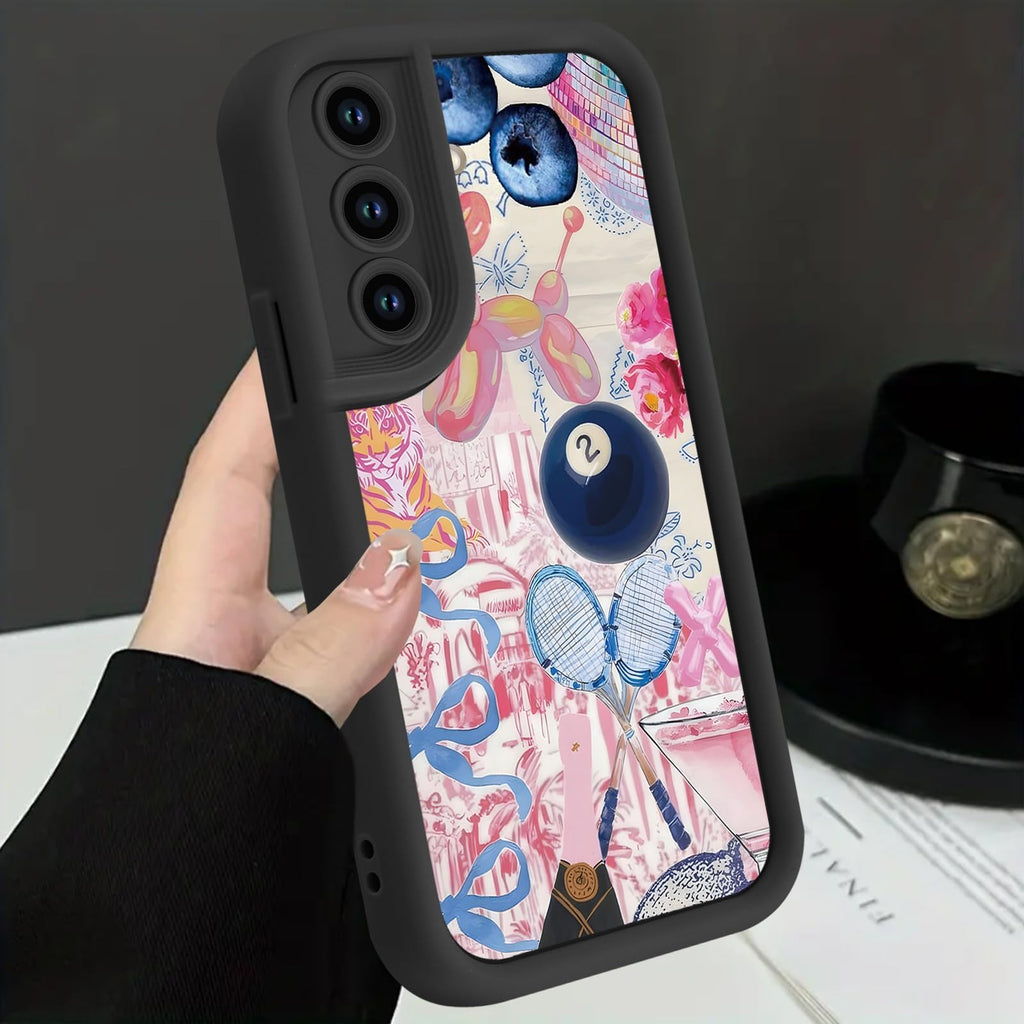 Preppy Collage Phone Case for Samsung Galaxy S21 FE 5G Aesthetic Summer F