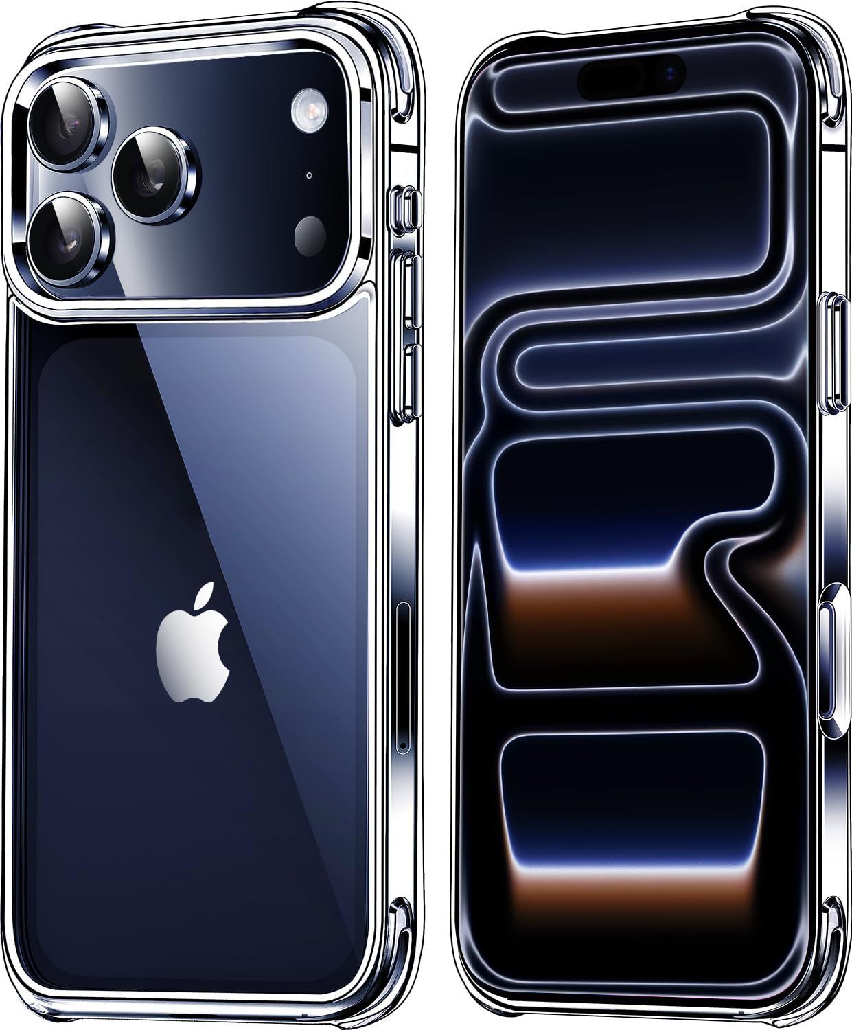 17 Pro Case Clear [Not-Yellowing] [Military-Grade Drop Protection] Shockproof Pr