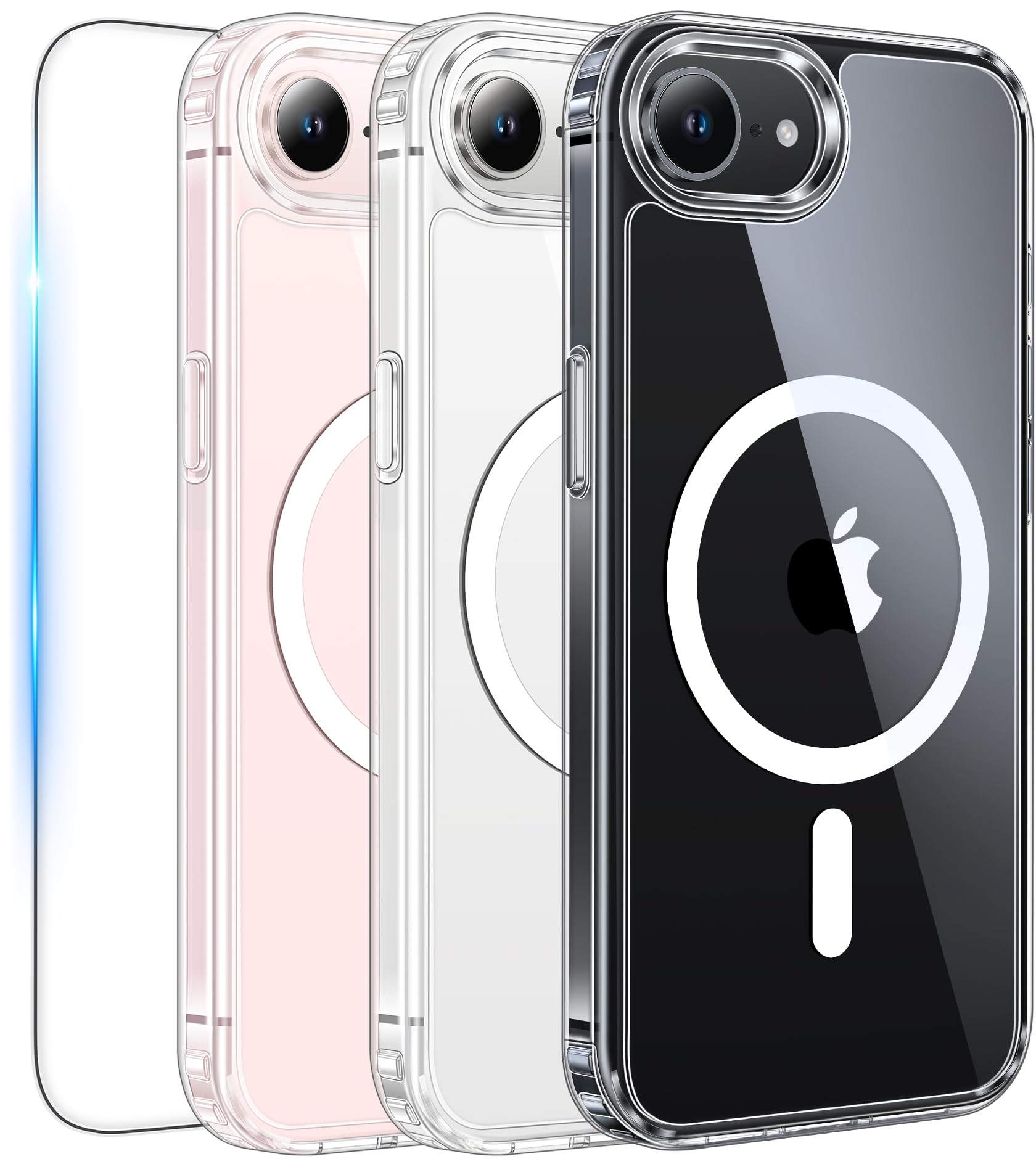 Iphone 17E & Iphone 16E Case Clear: Magnetic Cases With 1 Pack Screen Protector