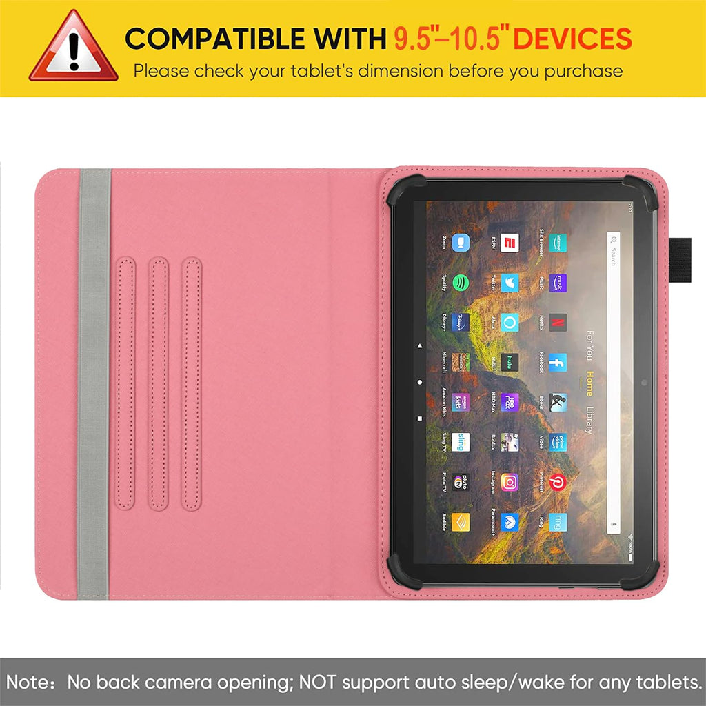 Universal 10-10.1 Inch Android Tablet Case, 360 Degree Rotatable Kickstand Multi