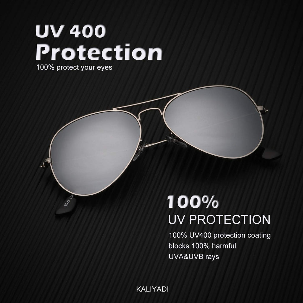Aviator Sunglasses for Men Women Driving Sun glasses Polarized Lens UV B