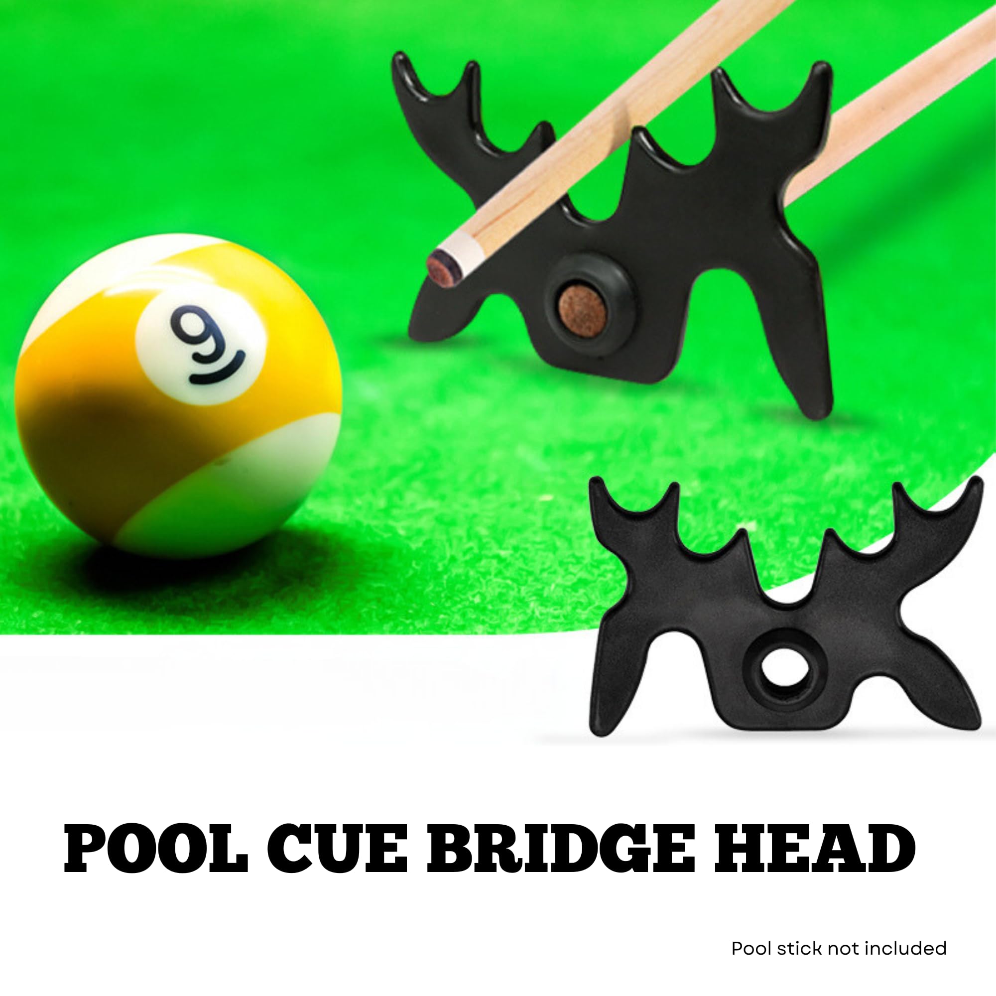 City Billiards - (Single Slip-On Portable Moosehead Bridge Cue Rest