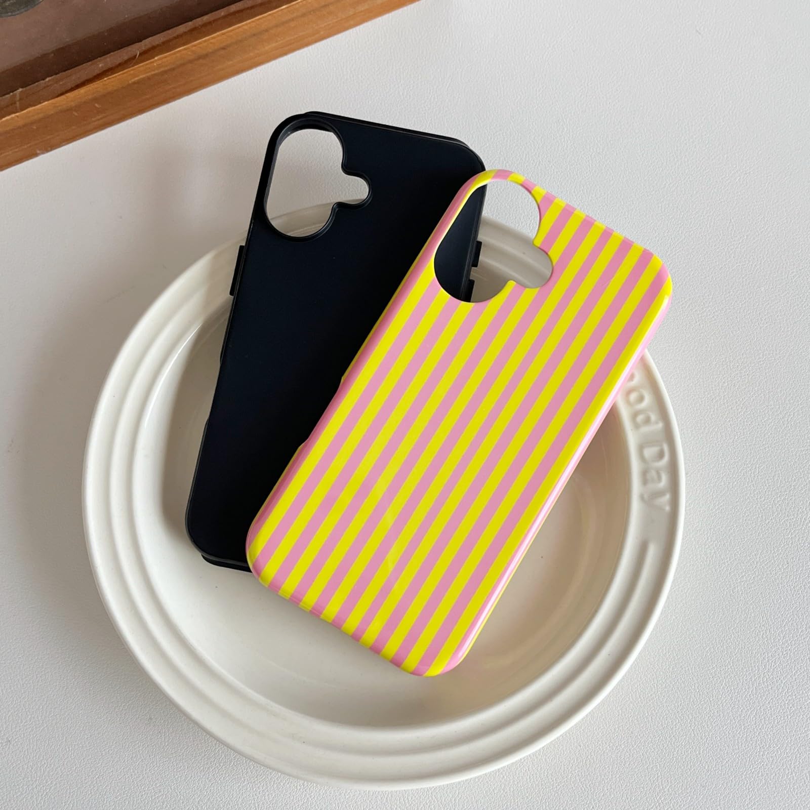 iPhone 16 Case | Cute Aesthetic Striped Design | Perfect for Women & Girls