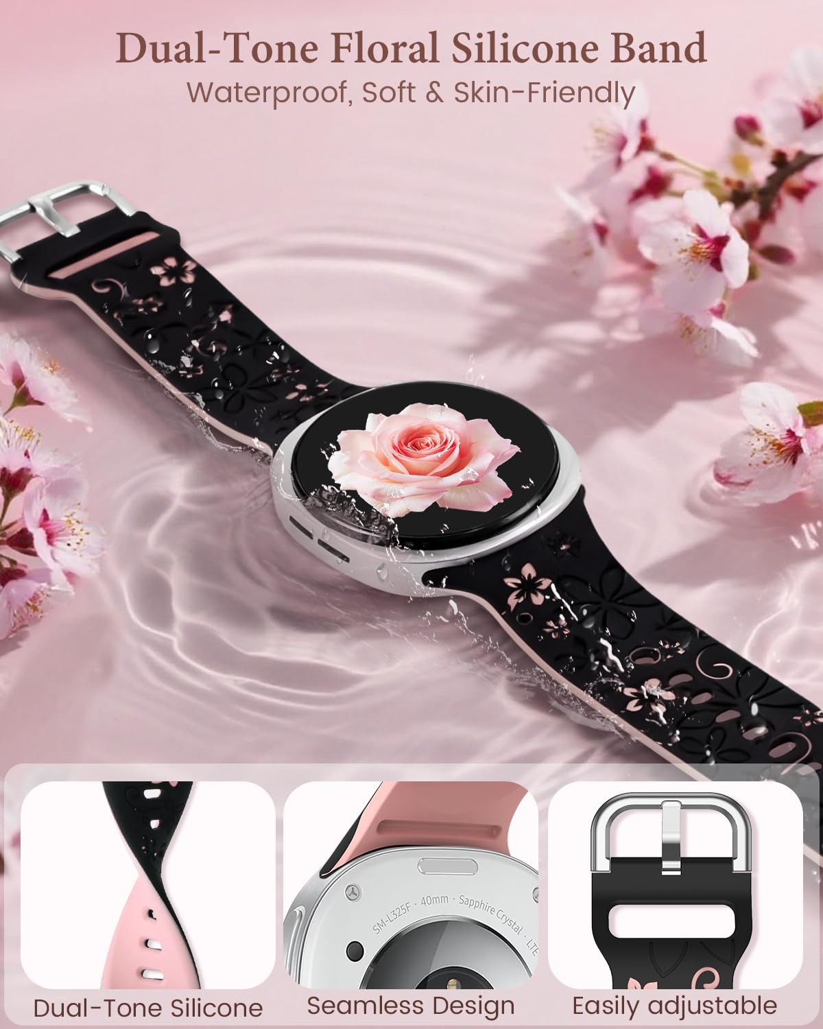 Engraved Band for Samsung Galaxy Watch 8 Band 40mm 44mm/Galaxy Watch 8 Classic 4