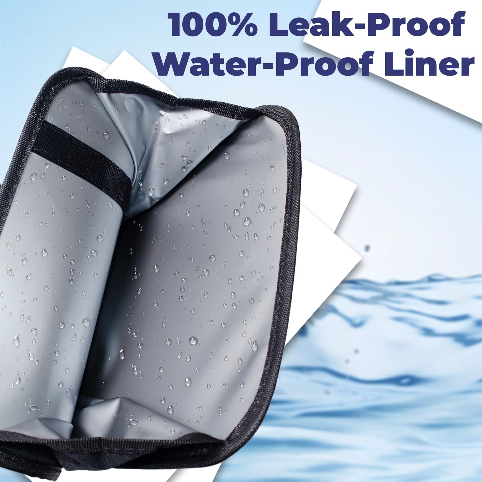 Can, Foldable Trash Can Collapsible Hanging Trash Bag For Car Seat, 2.8 Gallons