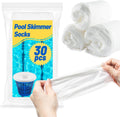 Pack Pool Skimmer Socks - Pool Socks for Skimmer Basket, Traps Dog Hair, Sand