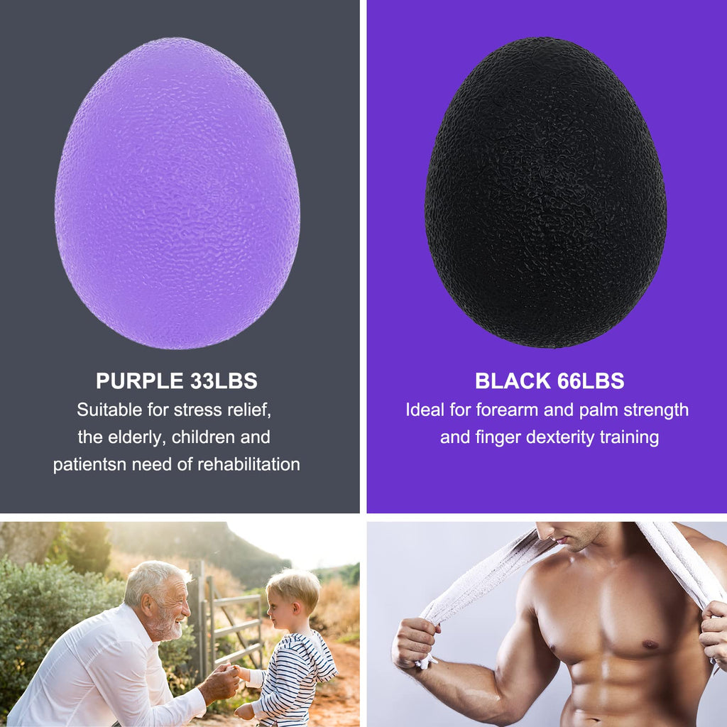 Balls for Adults, Hand Exersicers for Strength, Squeeze Balls for Hand Therapy,