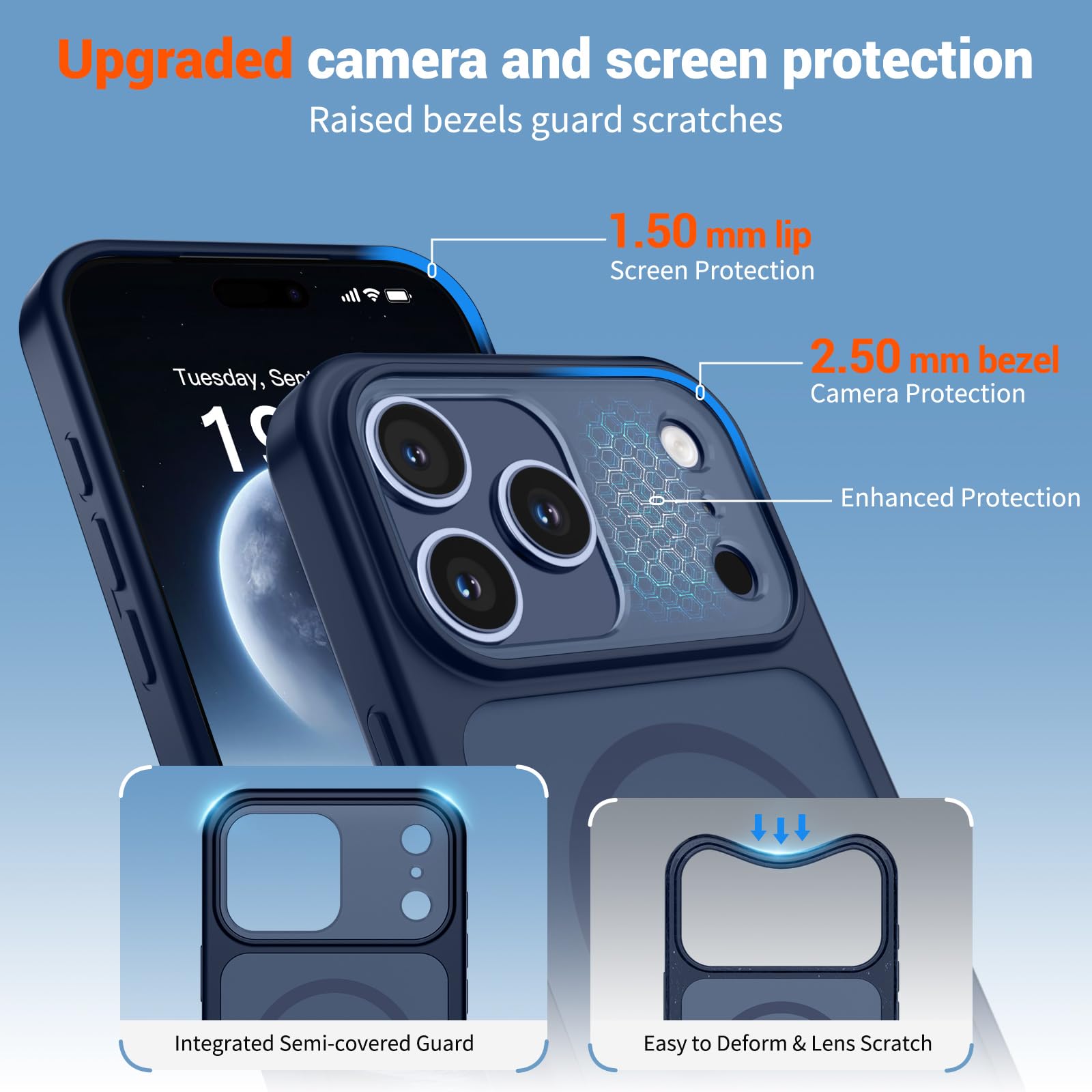 For Iphone 17 Pro Case ( Magsafe)(Military Grade Drop Protection)(Camera Protect
