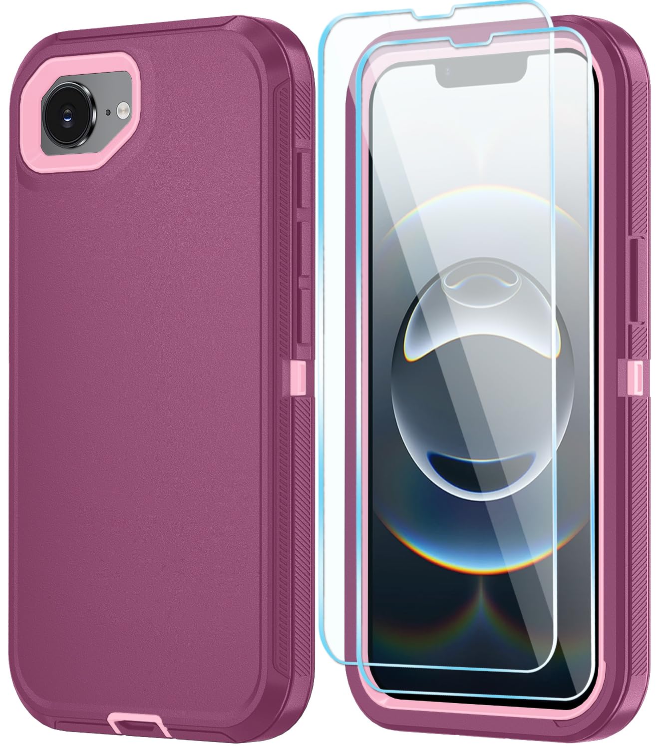 Case For Iphone 16E Case & Iphone 17E Case With Hd Screen Protector, Heavy Duty
