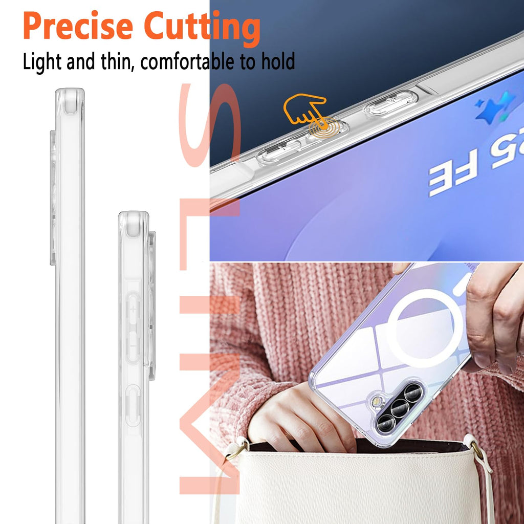 Samsung Galaxy S25 Fe Case With Screen Protector 2X, Magsafe,Phone Case Slim