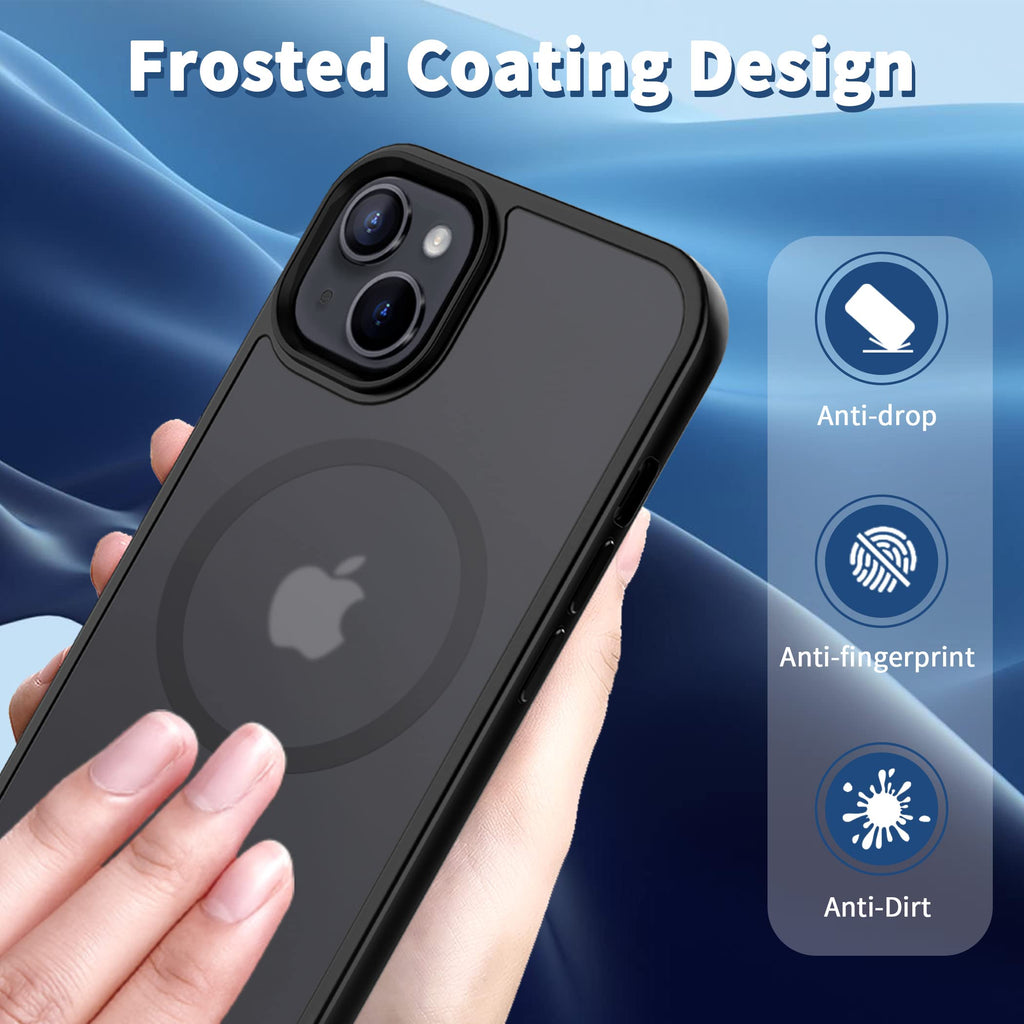 Case For Iphone 13 & Iphone 14 6.1 Inch- Magsafe & Magnetic Car Phone Mount,Anti