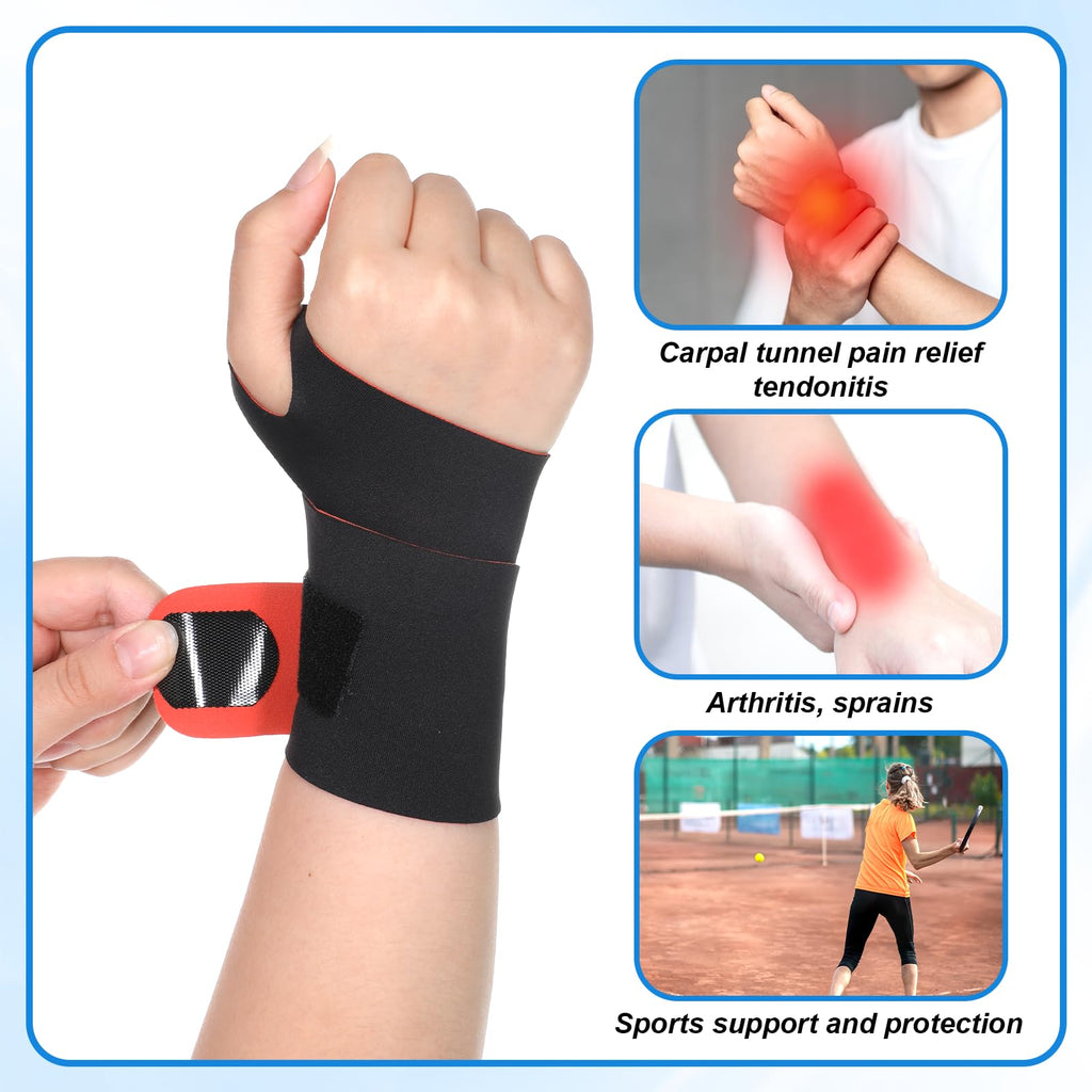 Wrist Brace Strap, Wrists Support for Carpal Tunnel Pain Relief, Ultra-Thin Elas