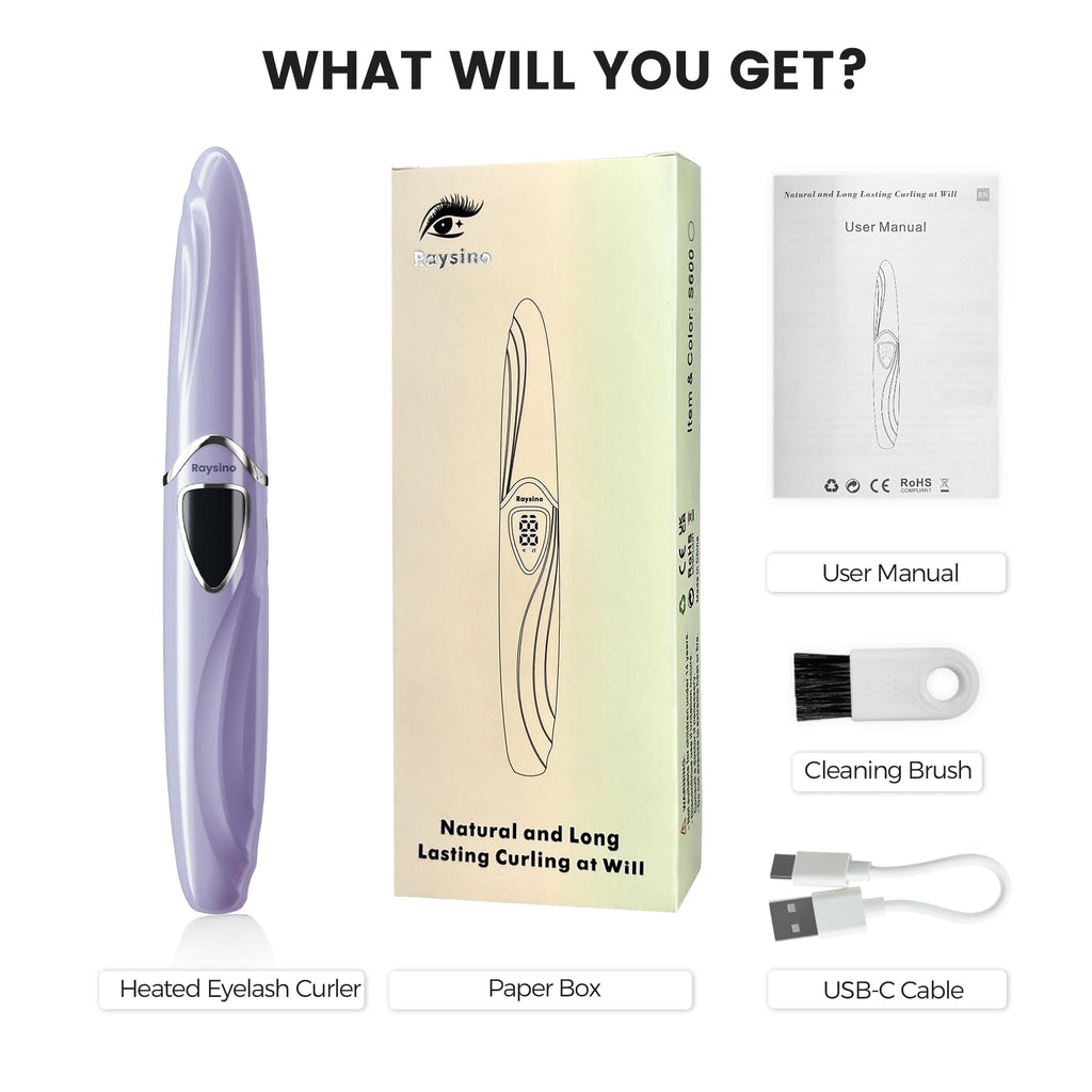 Eyelash Curler S600 Rechargeable — Heats in 8s, 24-Hour Lasting Curl for Natural