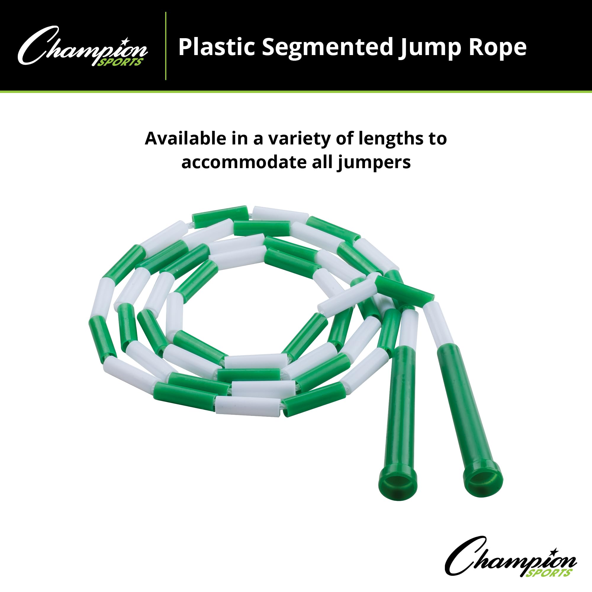 Sports Classic Plastic Segmented Beaded Jump Ropes - Phys. Ed, Gym, Fitness and
