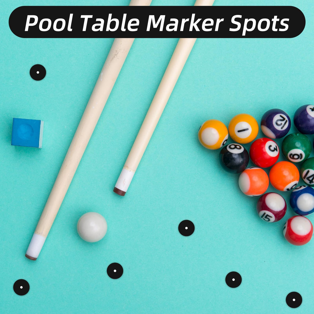 192pcs Pool Table Marker Dots, Billiard Spot Position Stickers Snooker Spot Bill