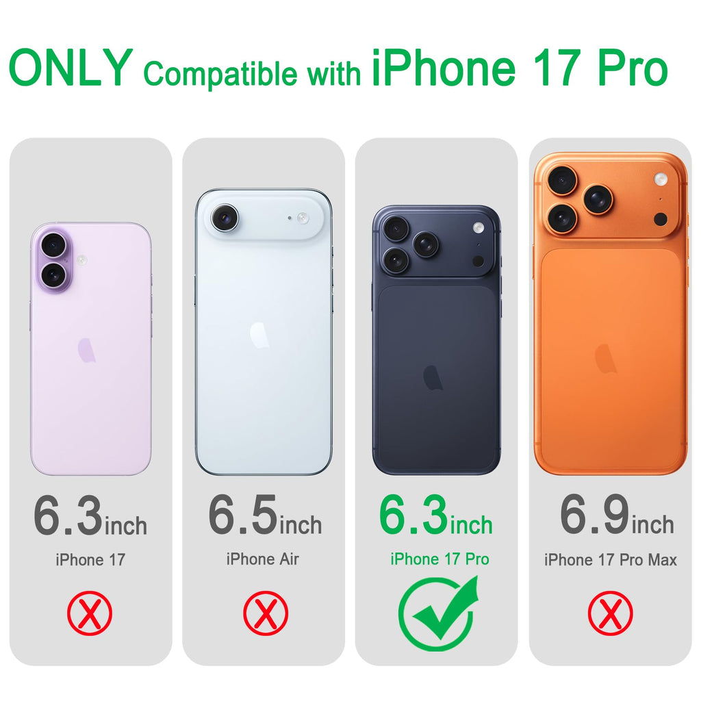 Magnetic Case for iPhone 17 Pro – Slim Clear Shockproof MagSafe Cover