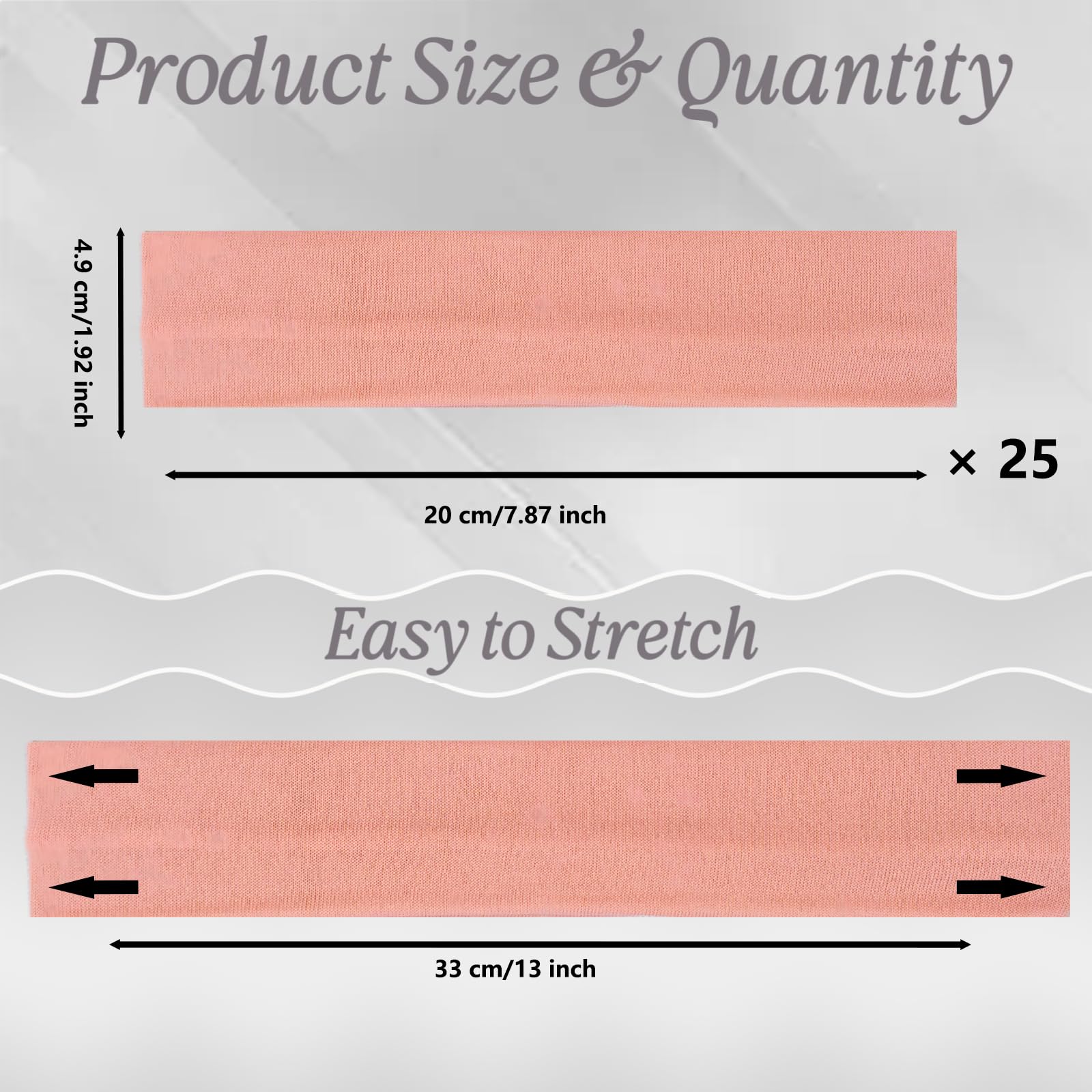 Pack Headbands for Women 25 Colors Head Bands for Women's Hair, Non Slip Stretch