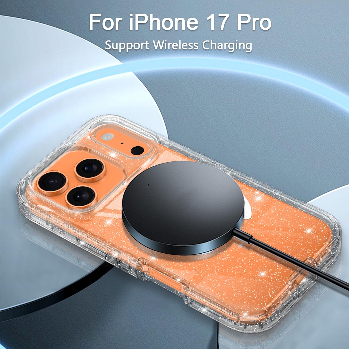 Iphone 17 Pro Case Clear [Non Yellowing] [ Magsafe] Shockproof 3-Layer Full Body