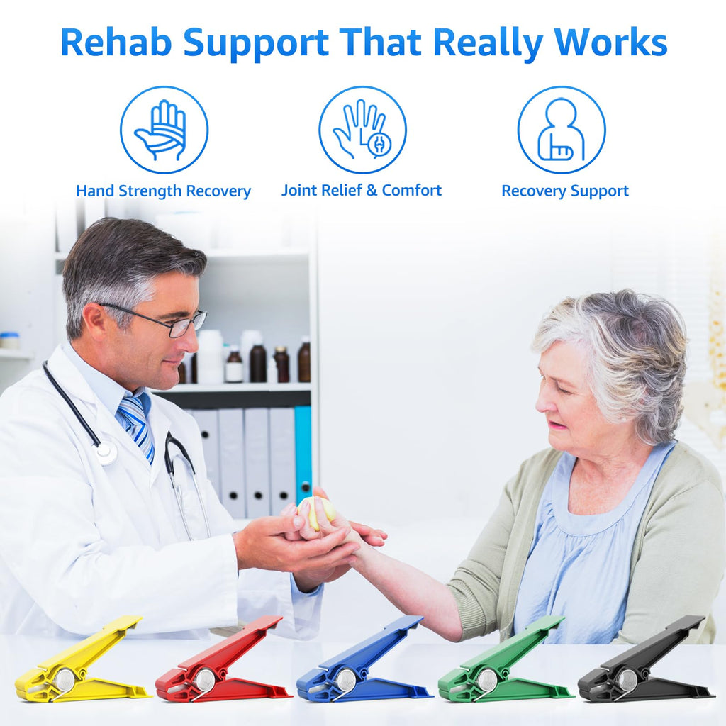 Finger Exerciser Set – 5 Resistance Clips for Hand Therapy, Grip Strength & Dext