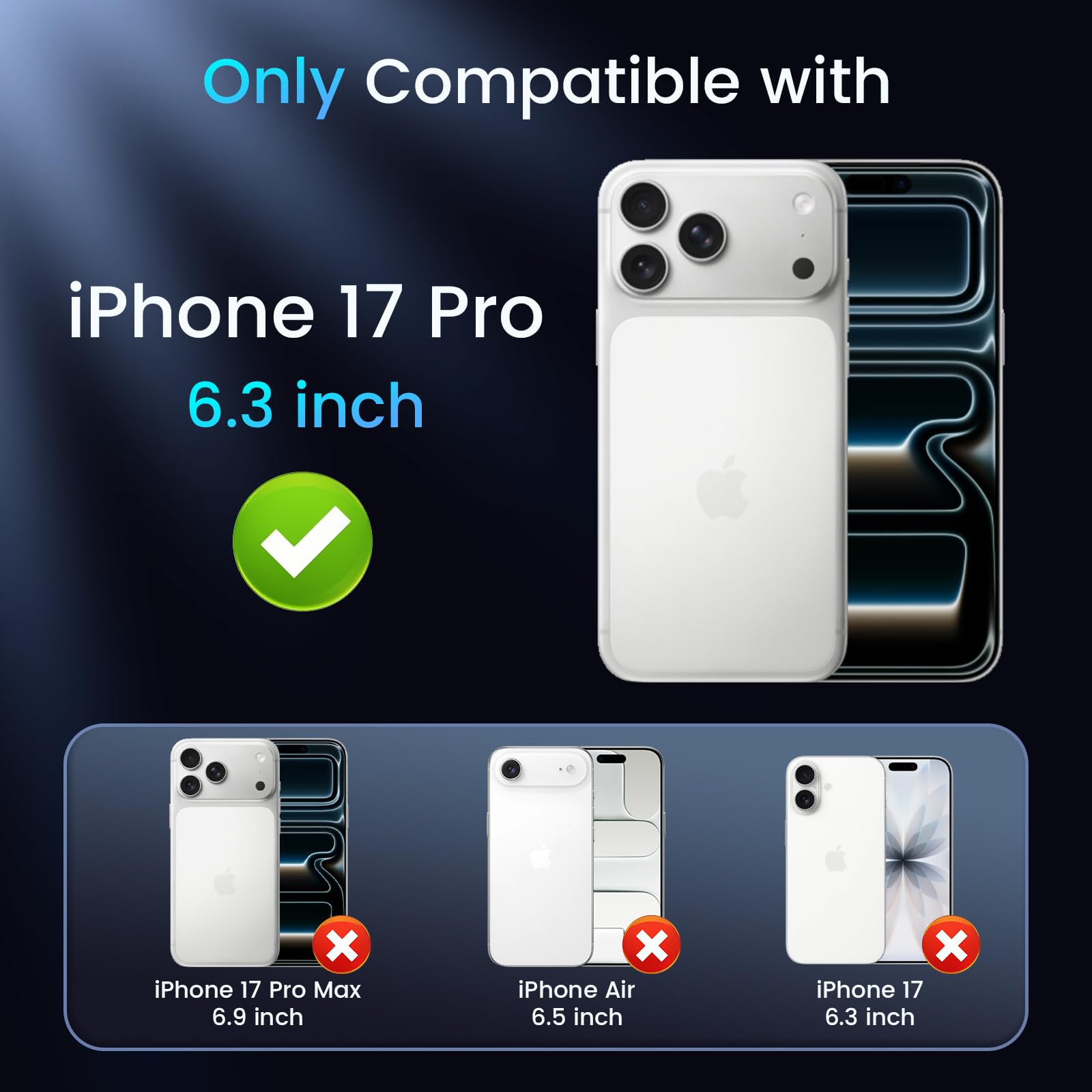 1 For Iphone 17 Pro Case [ Magsafe] [Invisible Kickstand] [Hd Screen Protector]