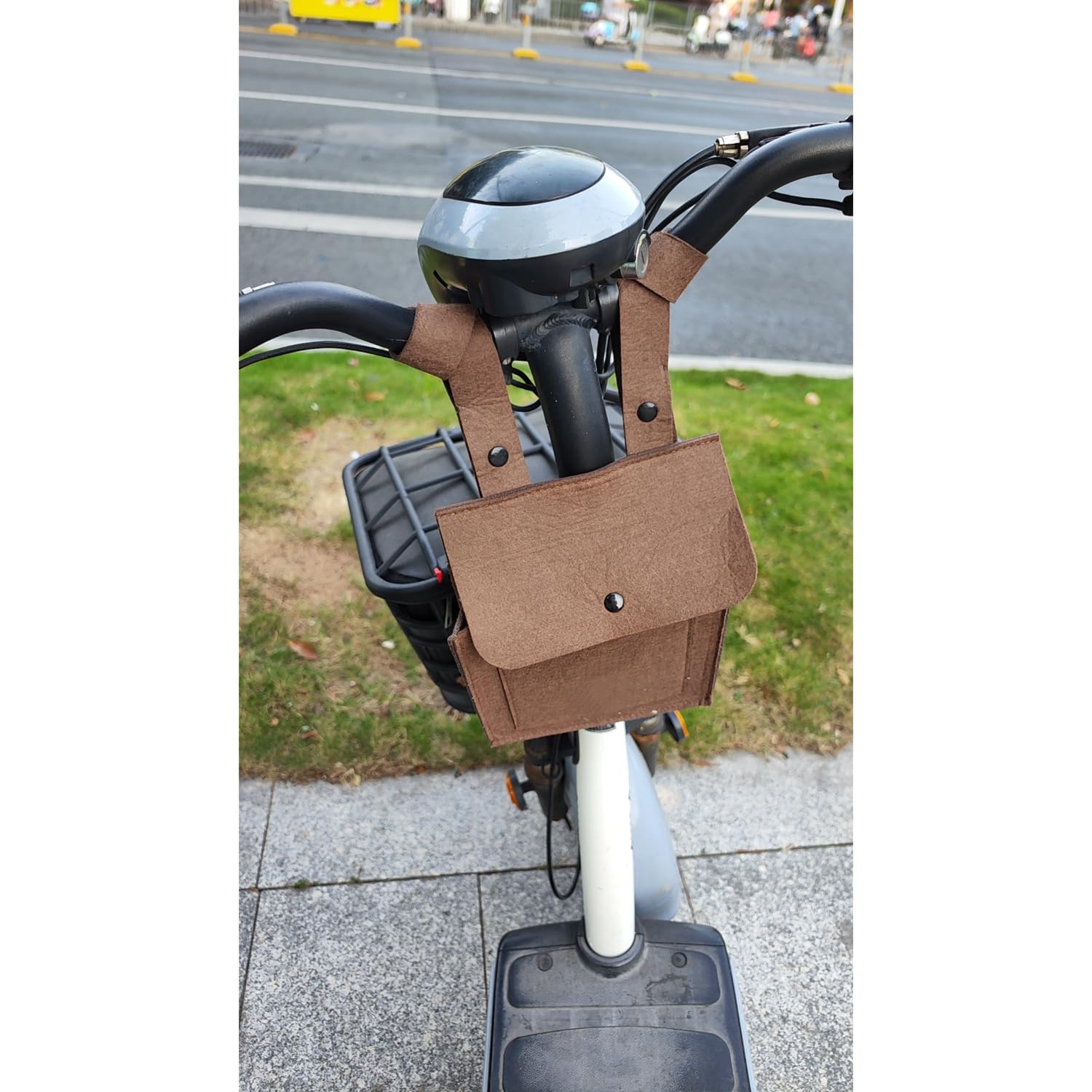 Electric Scooter Bag Bike Handlebar Hanging Purse Storage Organizer Front Attach
