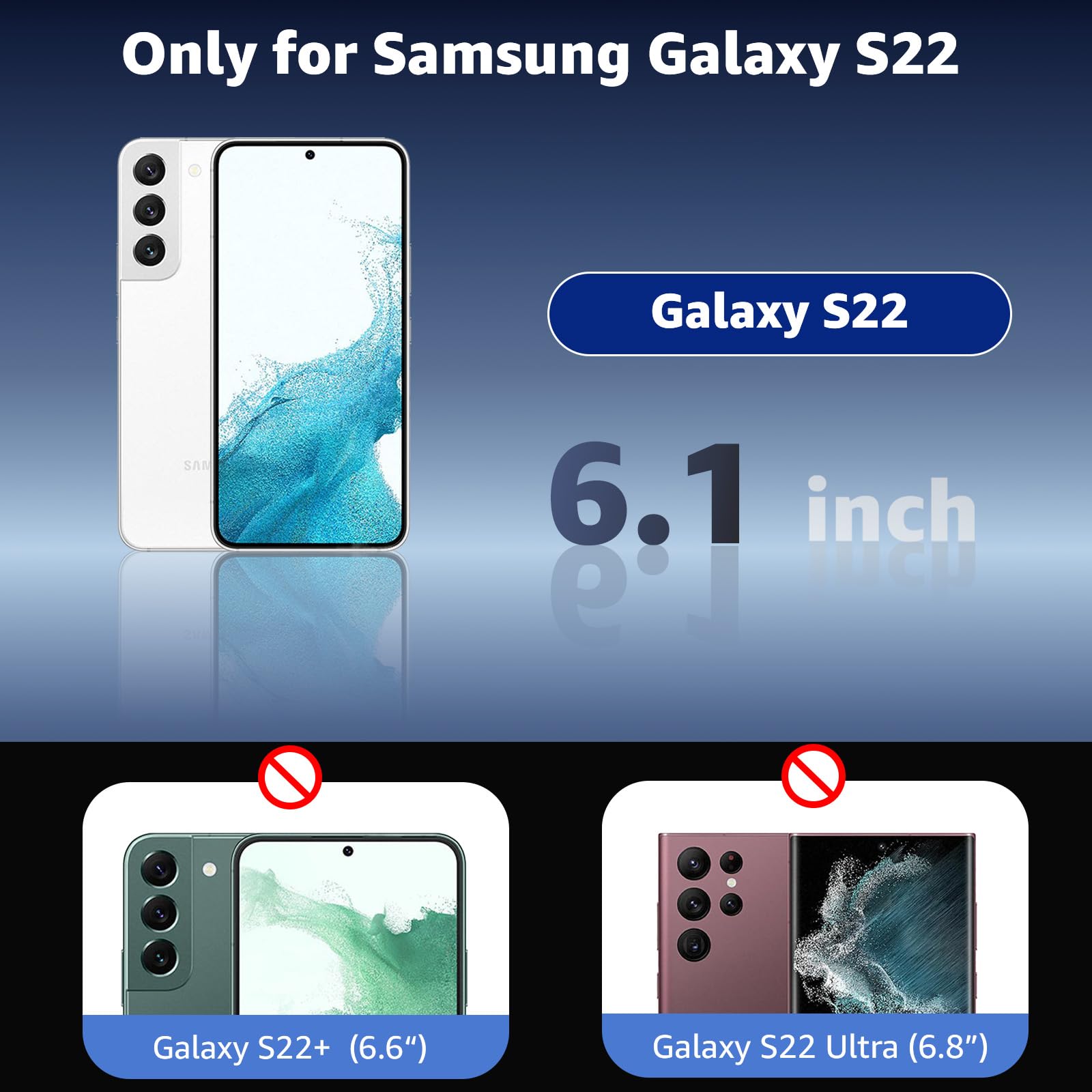 for Samsung Galaxy S22 Case Magnetic, Compatible with Magsafe 6.1 Inch Slim Fit