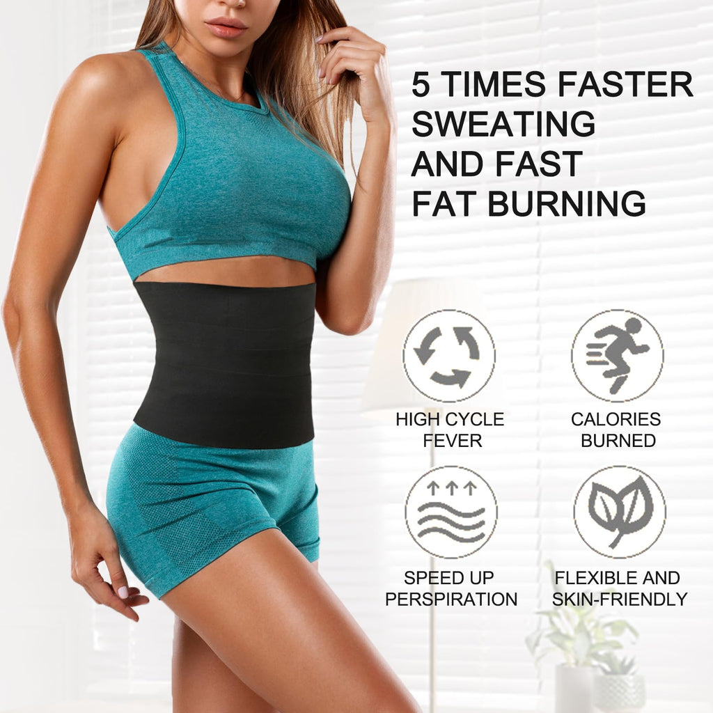 Trainers For Women Belly Fat,Postpartum Belly Wrap For Tummy Control,Banda