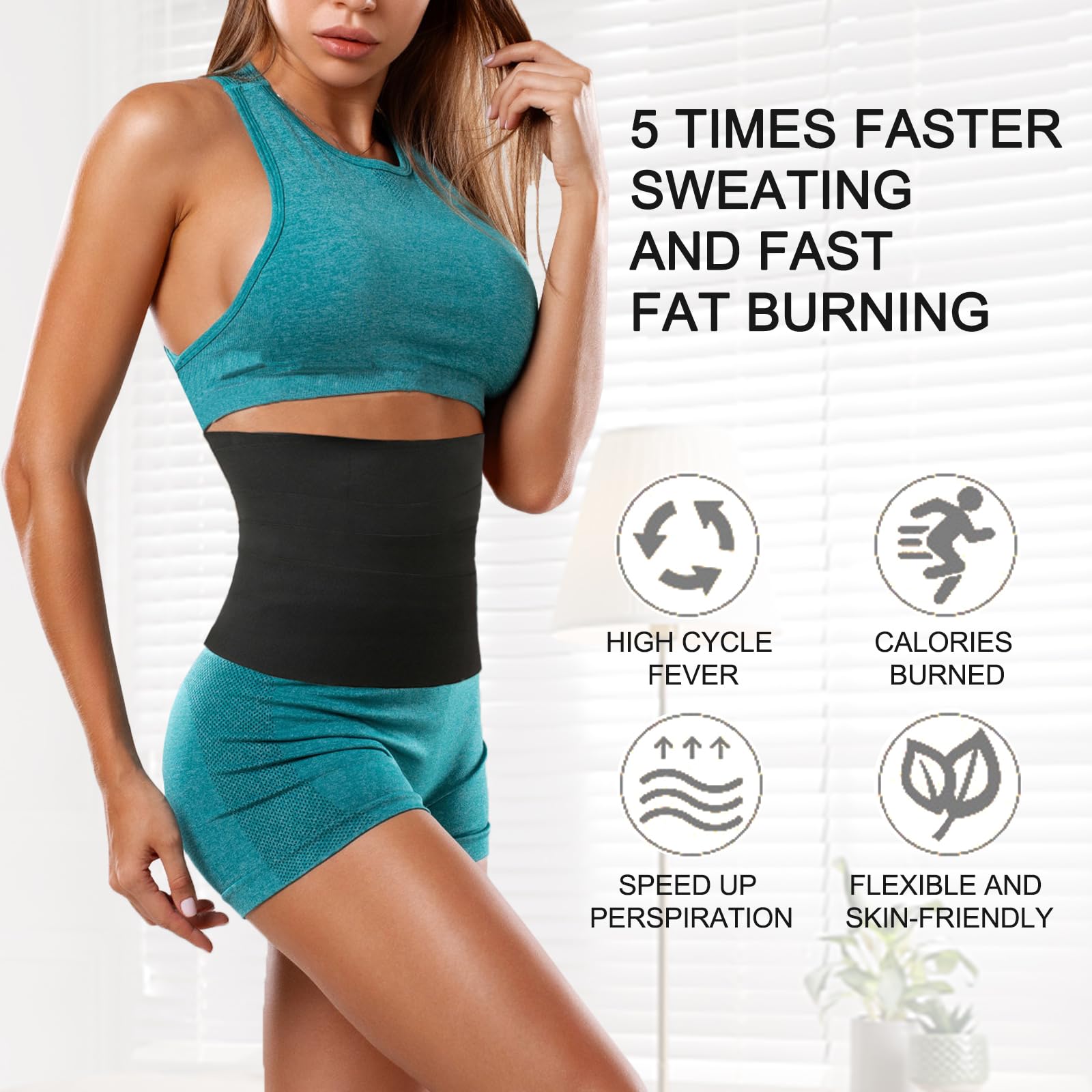 Trainers For Women Belly Fat,Postpartum Belly Wrap For Tummy Control,Banda