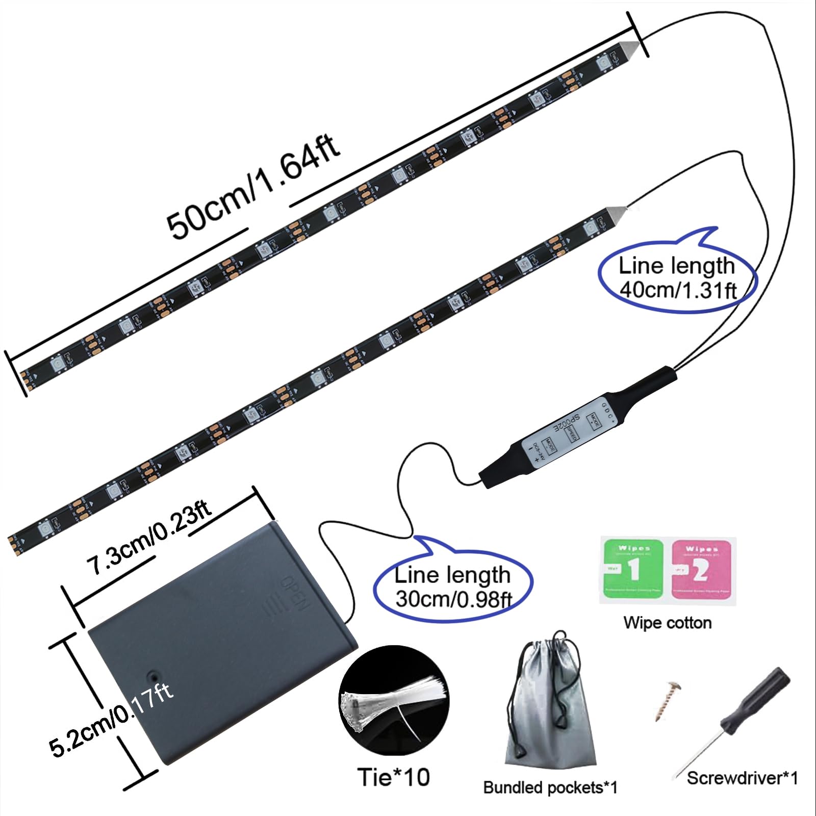 Lights, Can Be Cropped,Ultra Bright Waterproof Bike Lights for Kids, Adults, Boy