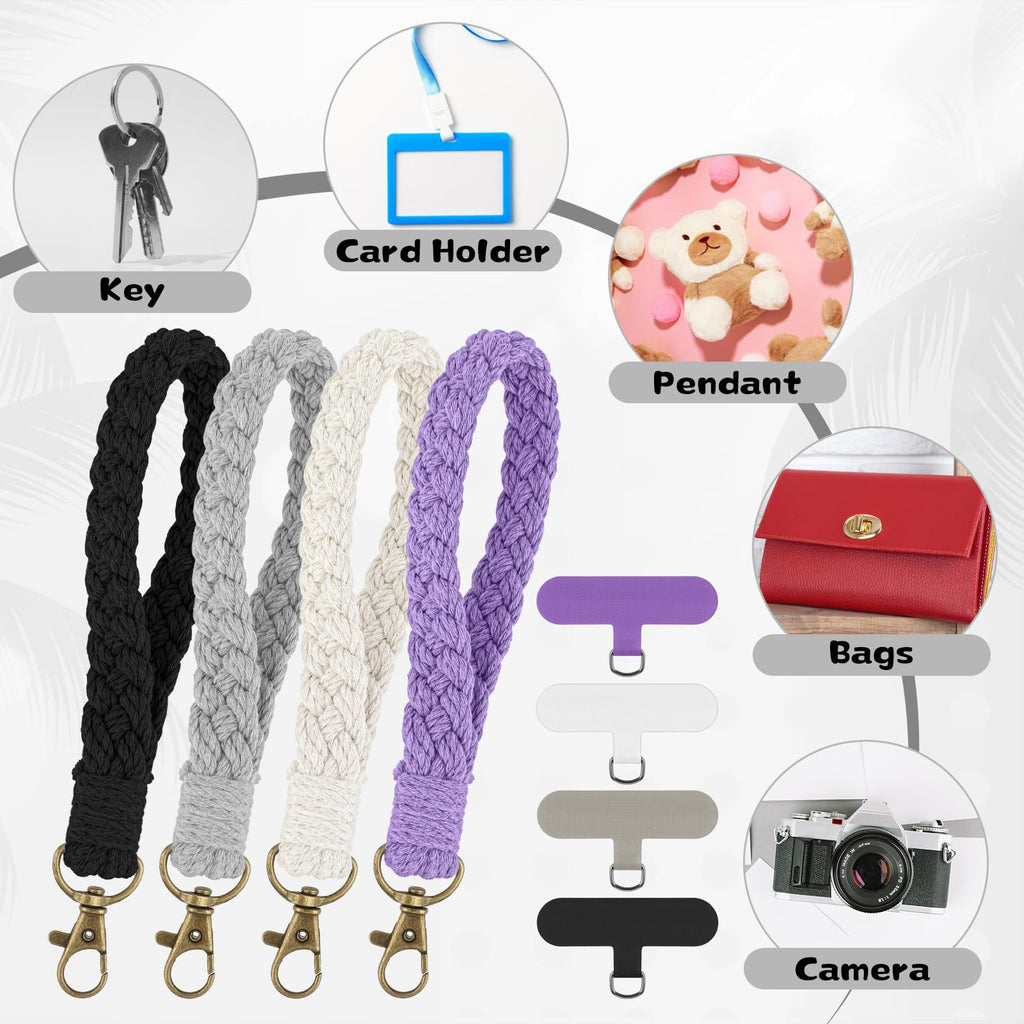 Pack Phone Wrist Strap, Cell Phone Lanyard With Adhesive Tabs, Anti-Loss Wristle