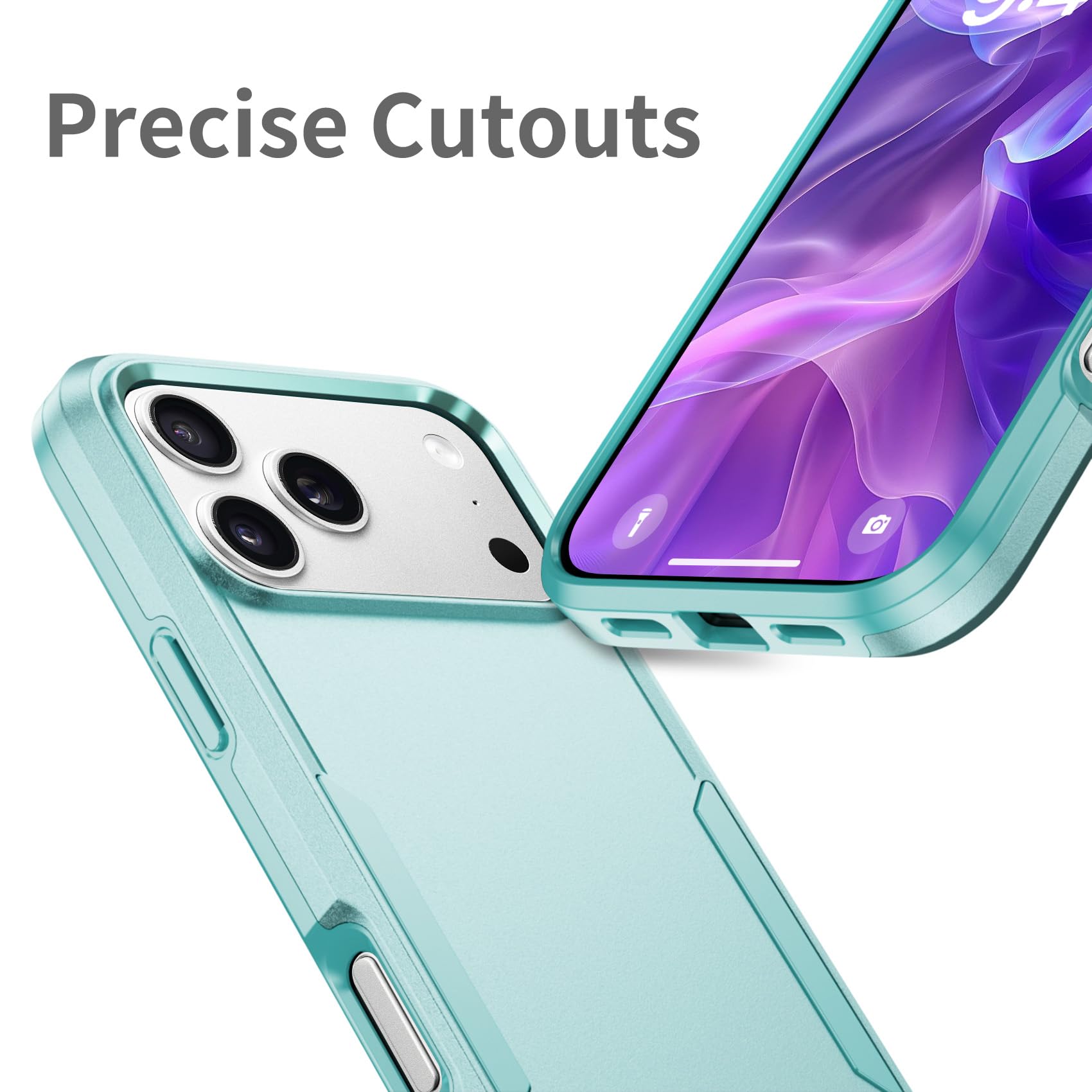For Iphone 17 Pro Max Case, Dual Layer Heavy Duty Shockproof Protective Phone Ca