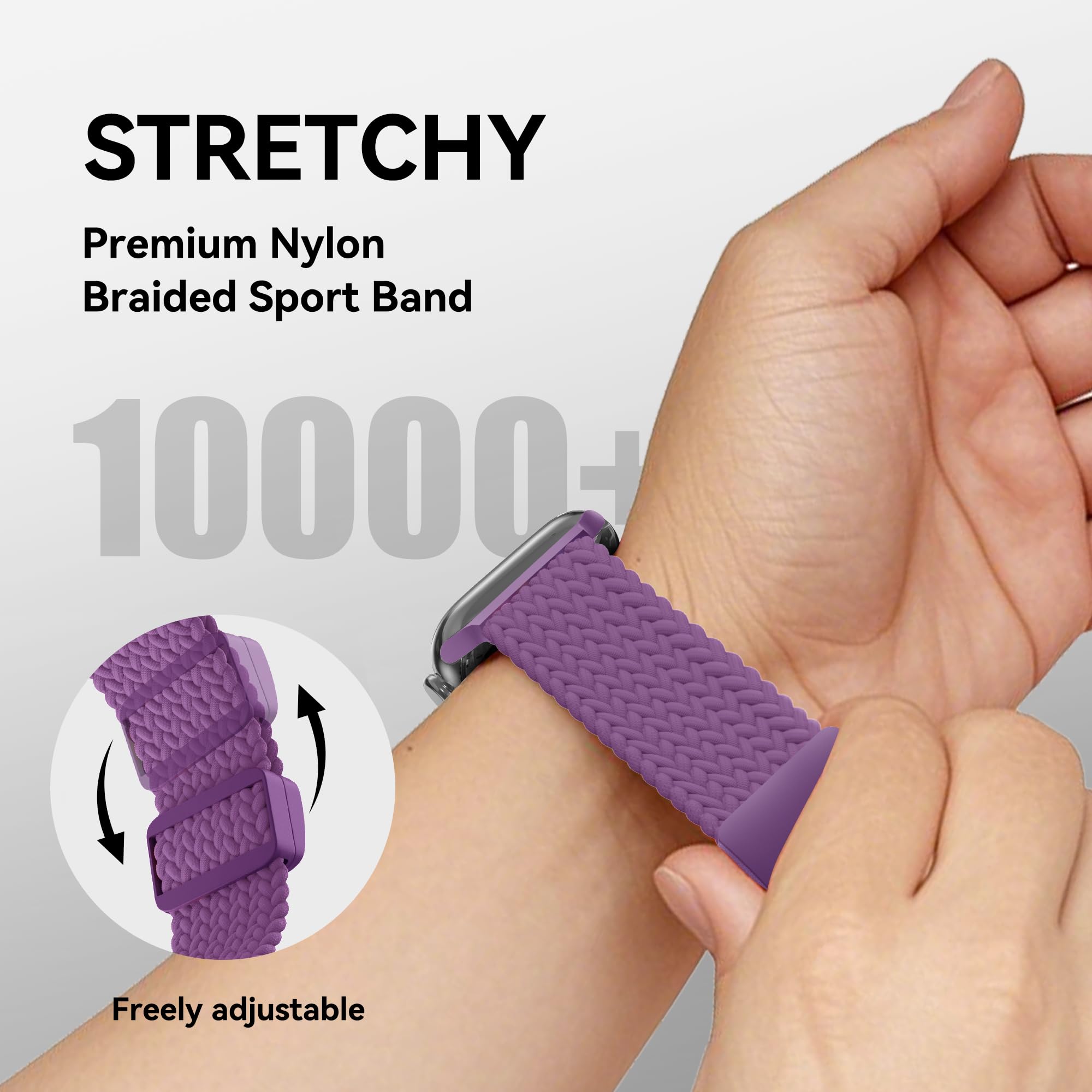 Stretchy Band Compatible with Apple Watch Band 38mm 40mm 41mm 42mm 44mm