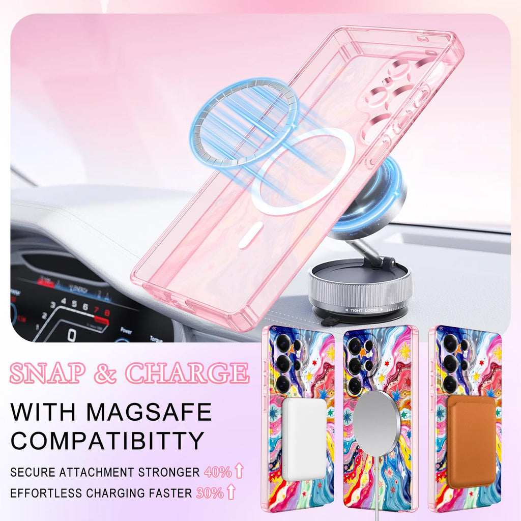 for Samsung Galaxy S25 Ultra Case, [Compatible with MagSafe] [Military Protectio