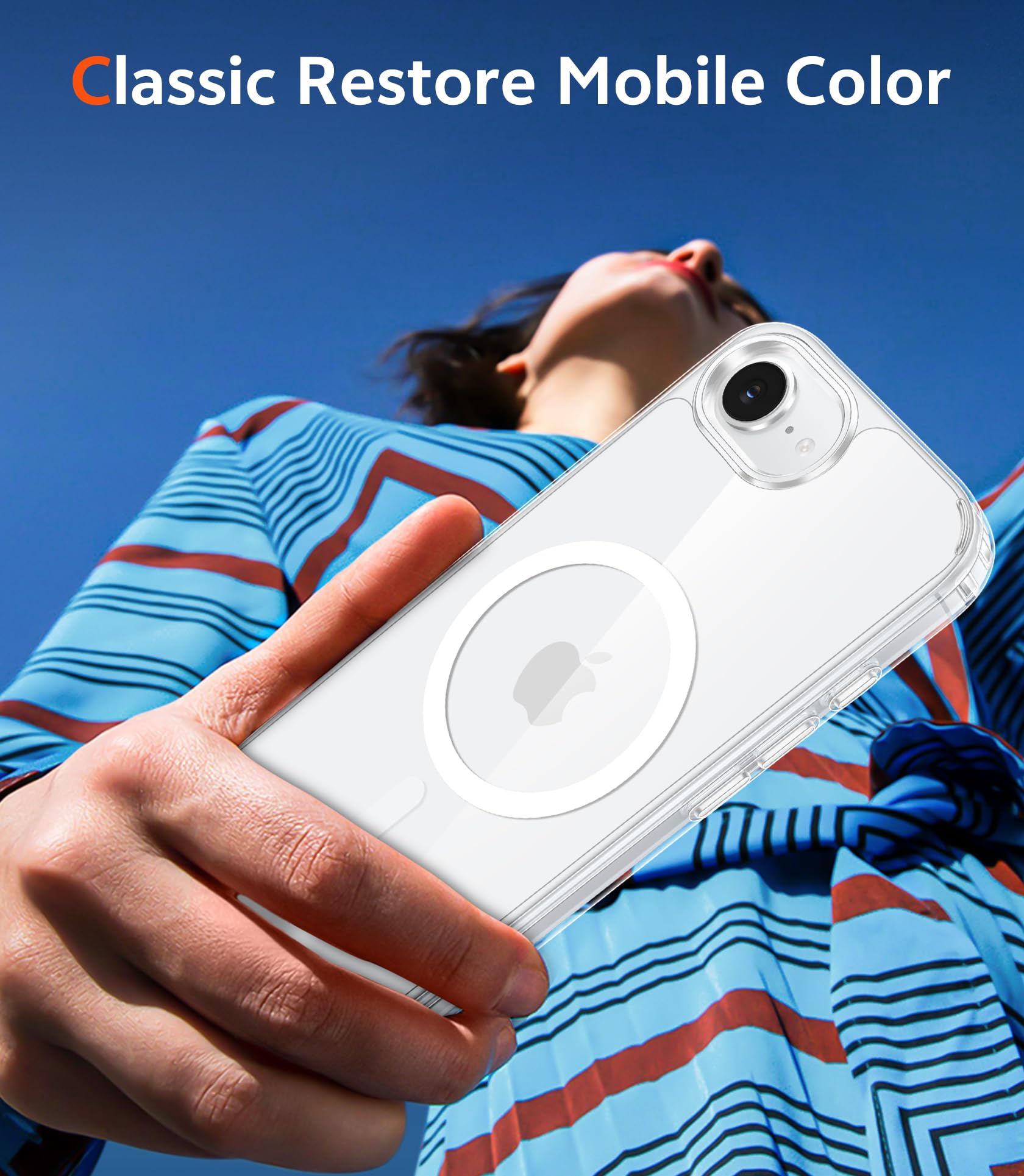 Iphone 17E & Iphone 16E Case Clear: Magnetic Cases With 1 Pack Screen Protector