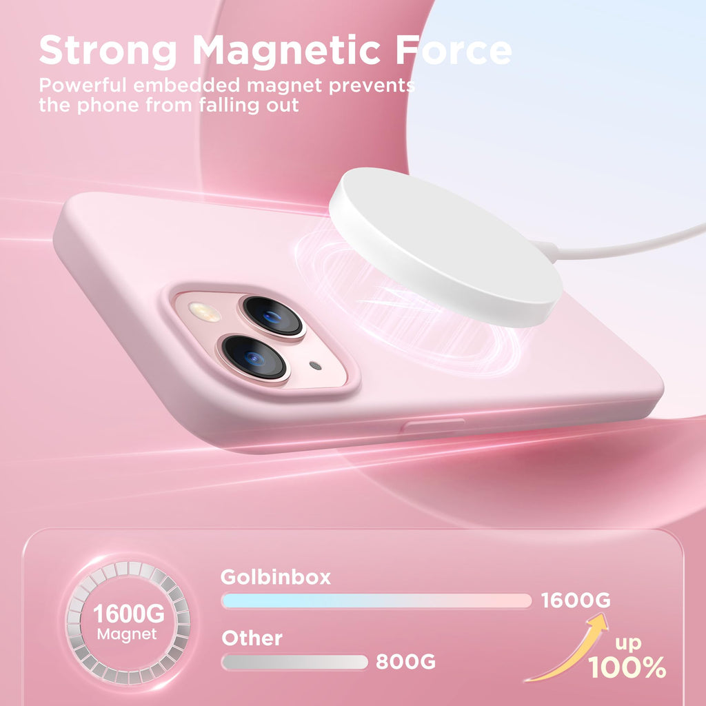 For Iphone 13 Case & Iphone 14 Case, Magsafe, [Soft Anti-Scratch Microfiber Lini